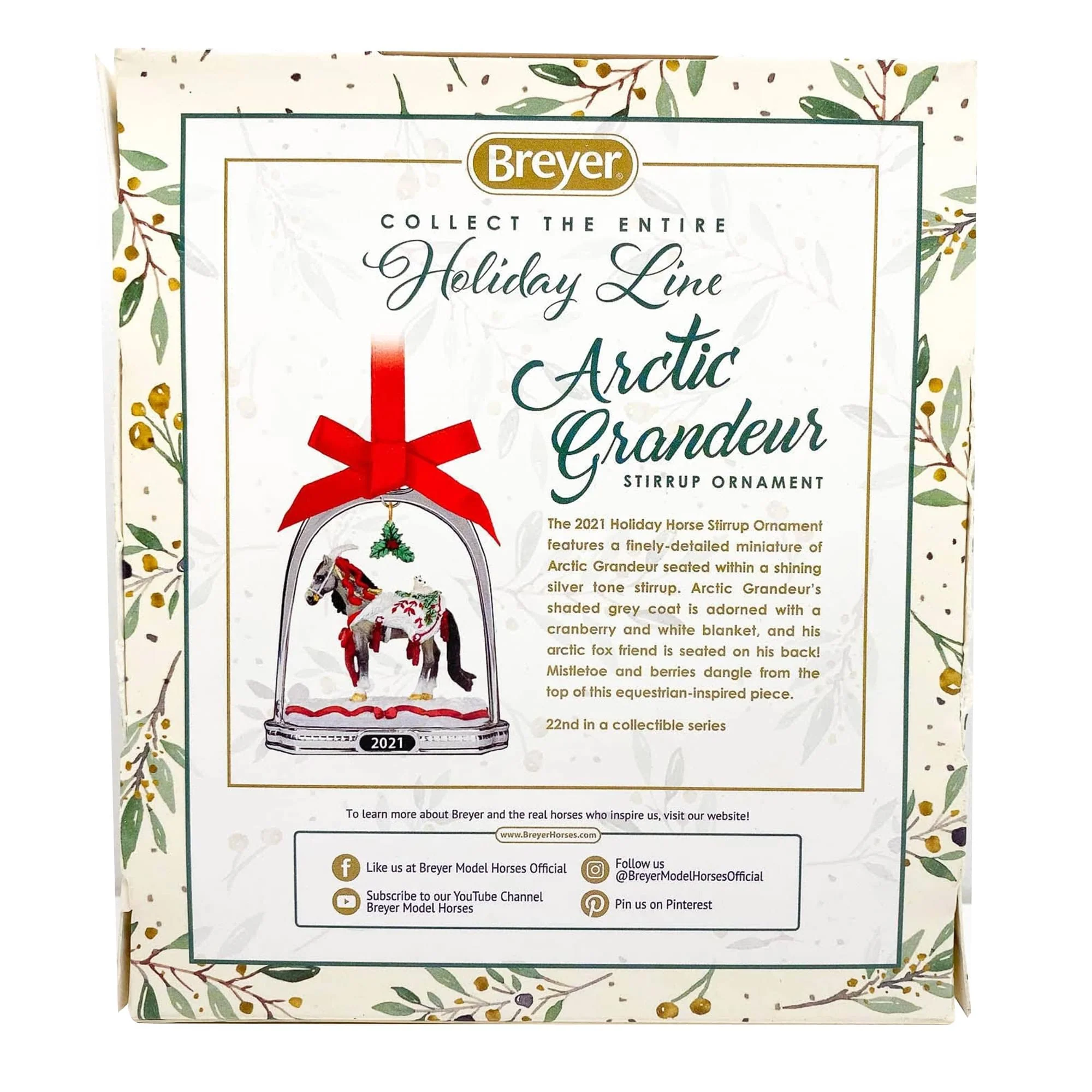 Breyer 2021 Holiday Stirrup Ornament | Arctic Grandeur - Image 6