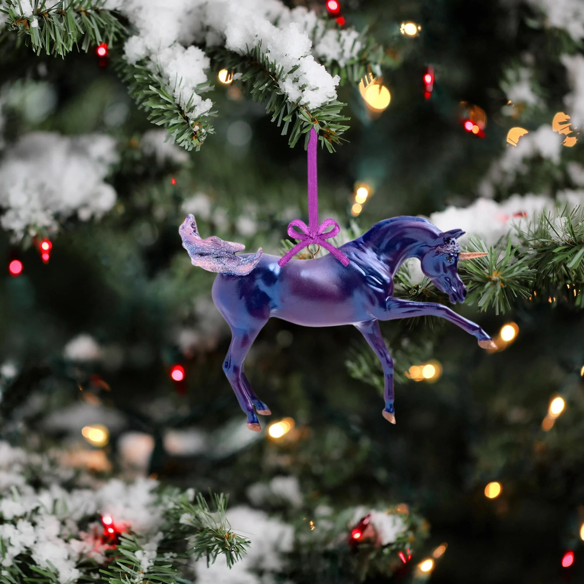 Breyer 2022 Holiday Unicorn Ornament | Tyrian - Image 6
