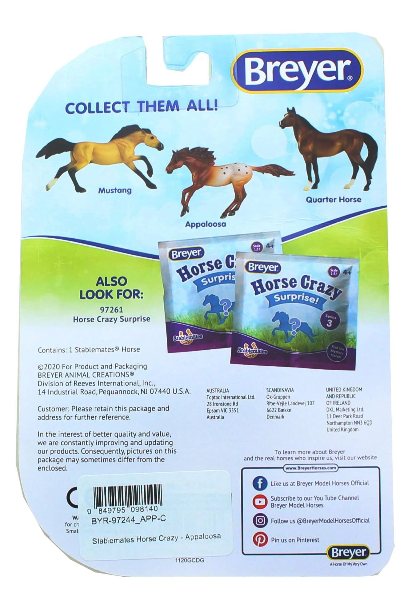Breyer Stablemates Horse Crazy 1:32 Scale Model Horse | Mustang - Image 2