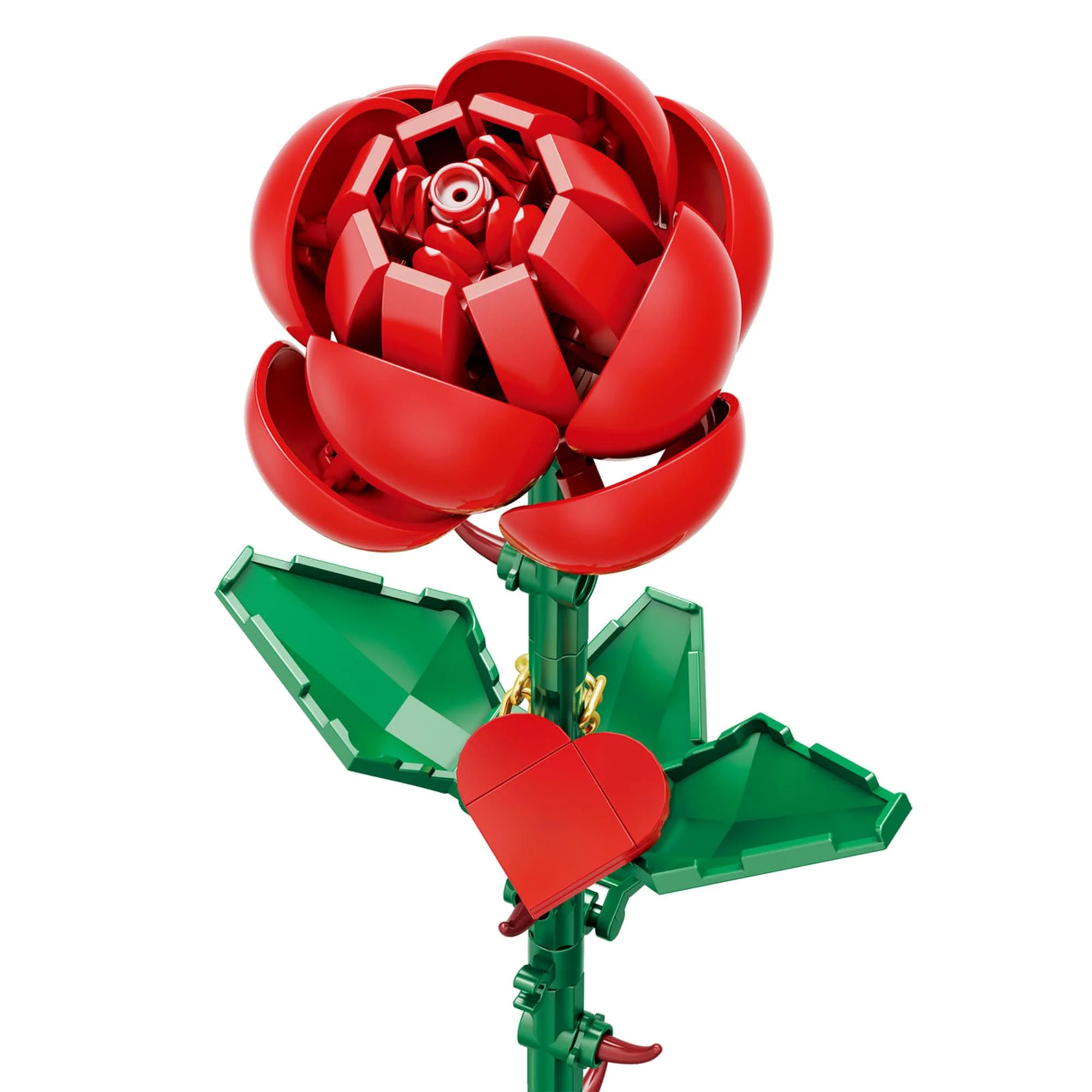 Bricktanicals Long Stem Red Rose 102 Pieces Building Set - Image 3