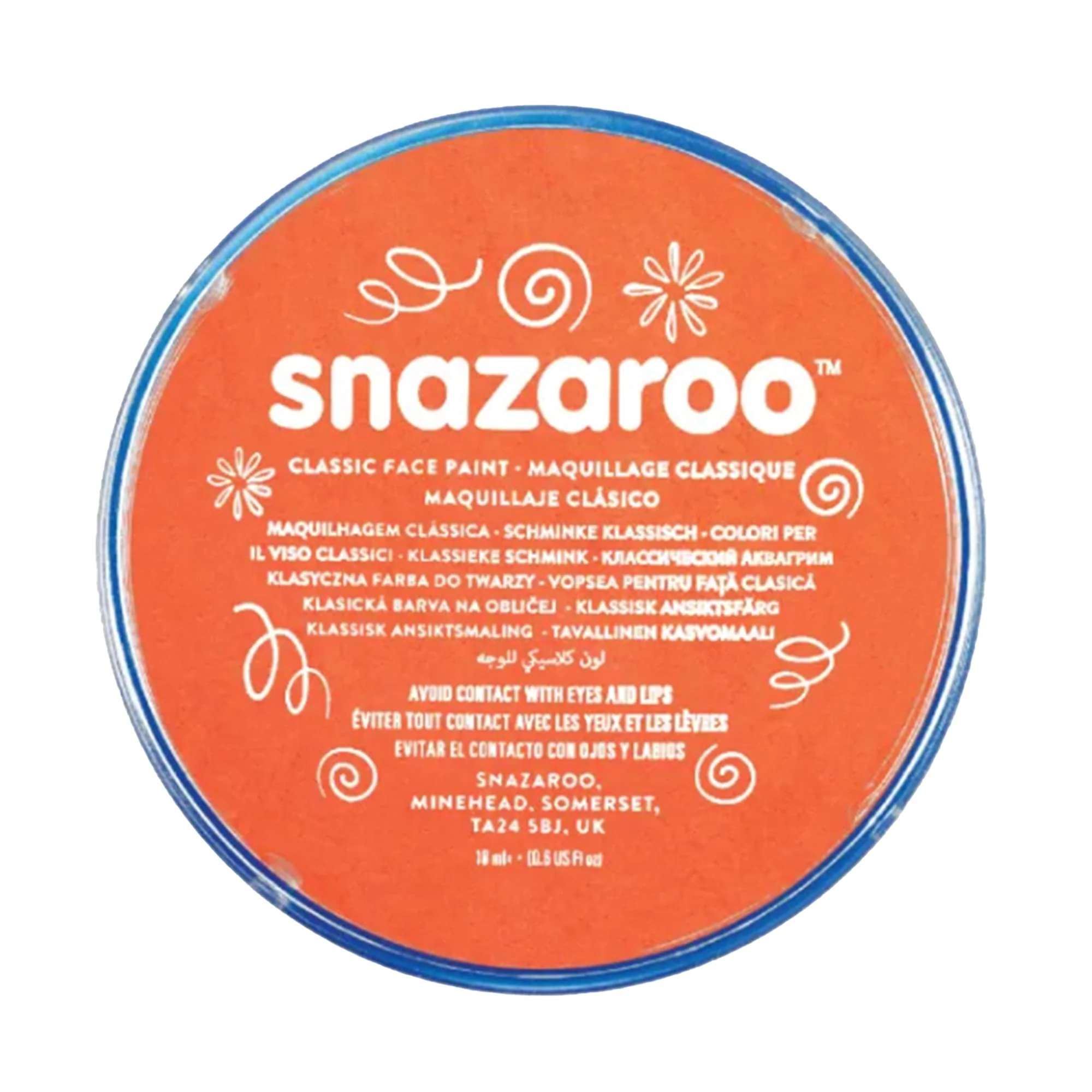 Bright Orange Snazaroo Face Paint Costume Accessory