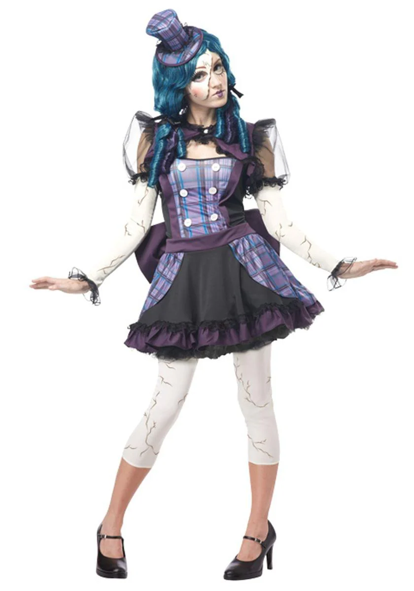 Broken Doll Adult Costume - Image 2