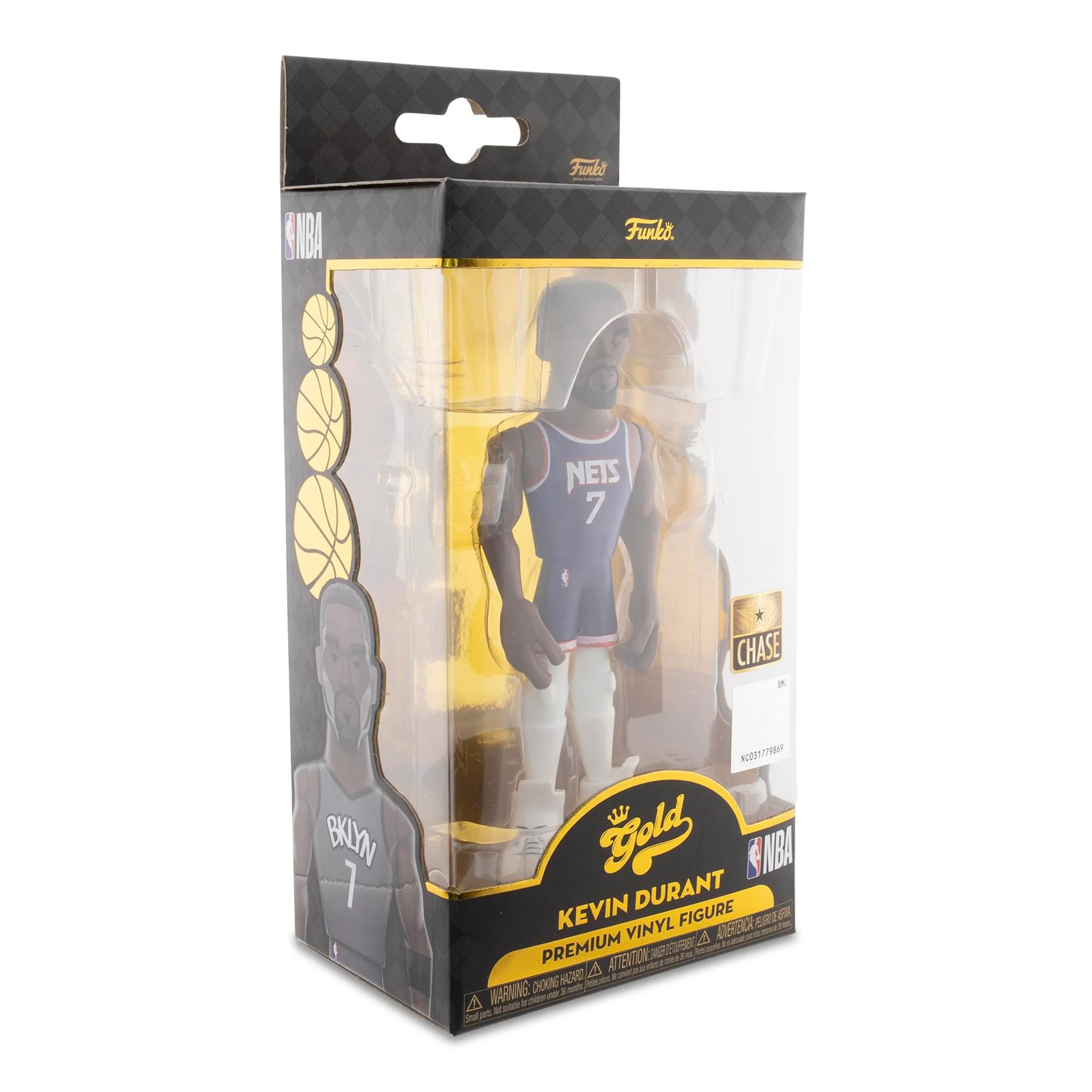 Brooklyn Nets NBA Funko Gold 5 Inch Vinyl Figure | Kevin Durant CHASE - Image 2