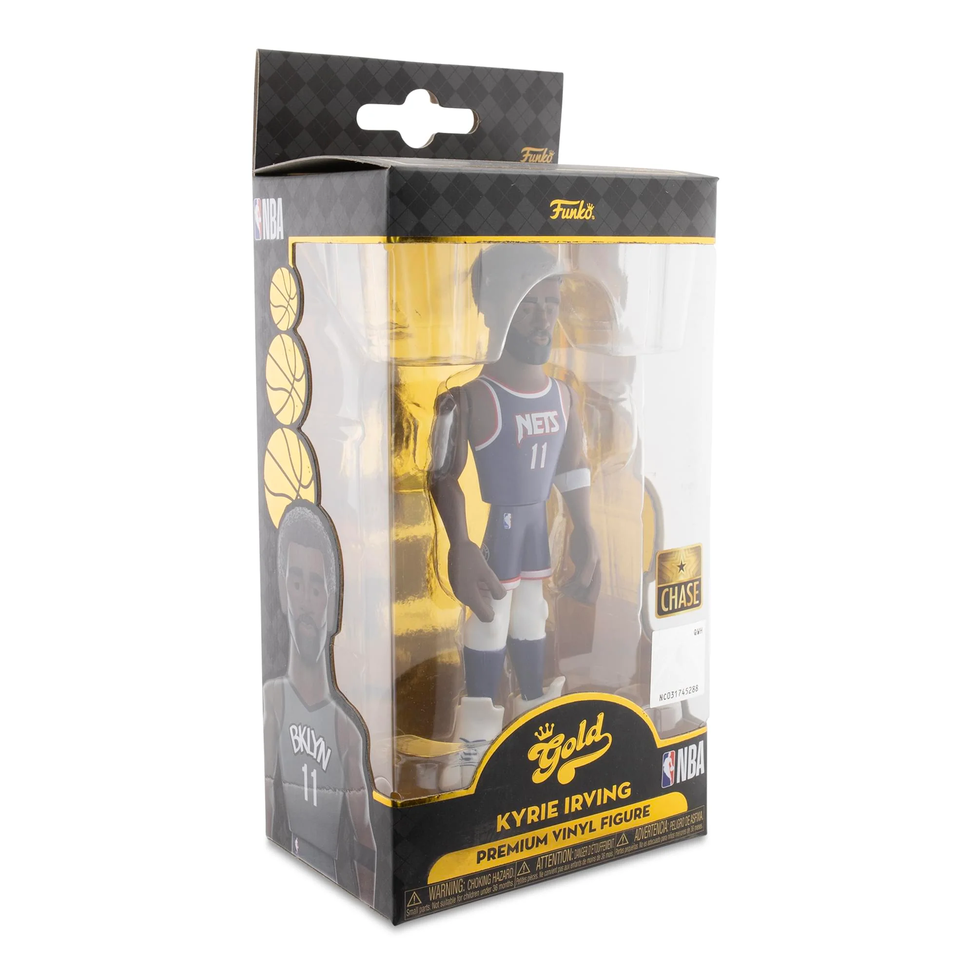 Brooklyn Nets NBA Funko Gold 5 Inch Vinyl Figure | Kyrie Irving CHASE - Image 3