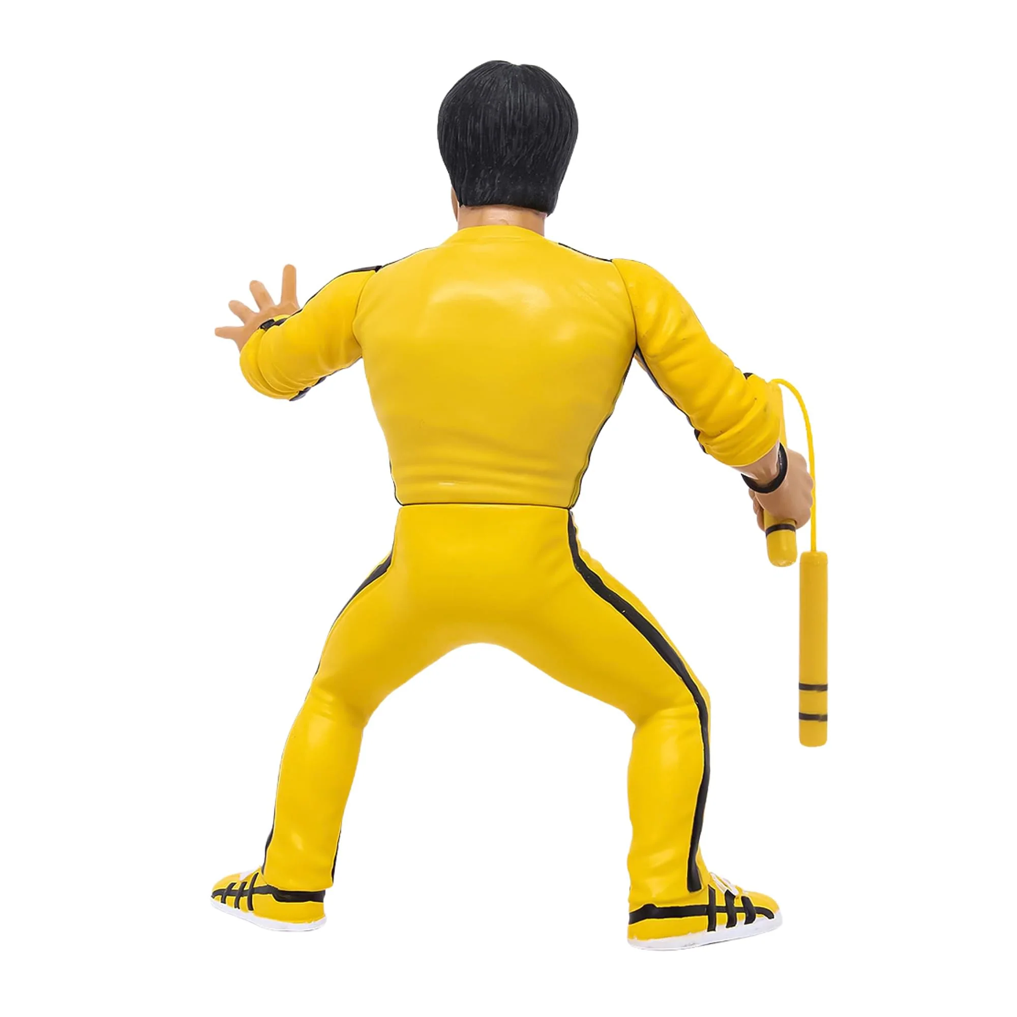 Bruce Lee Heels and Faces Retro Action Figure | Yellow Tracksuit - Image 4