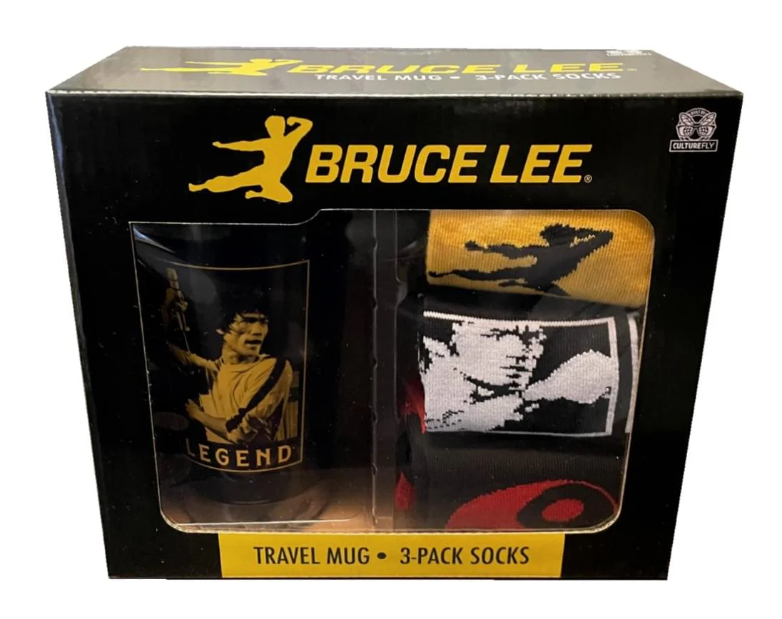 Bruce Lee Travel Mug and Sock Bundle - Image 2