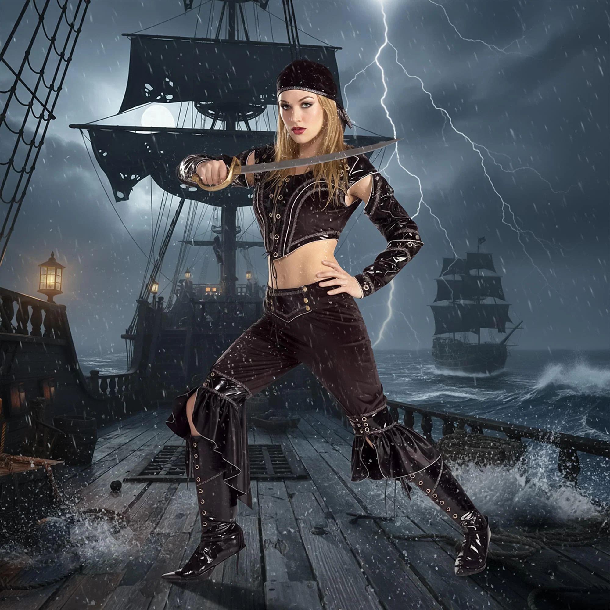 Buccaneer Babe Adult Costume - Image 3