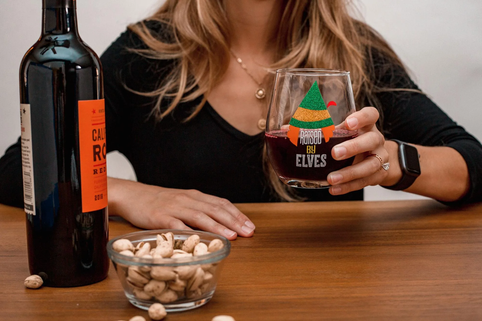 Buddy the Elf "Raised By Elves" Stemless Glitter Glass | Holds 20 Ounces - Image 5