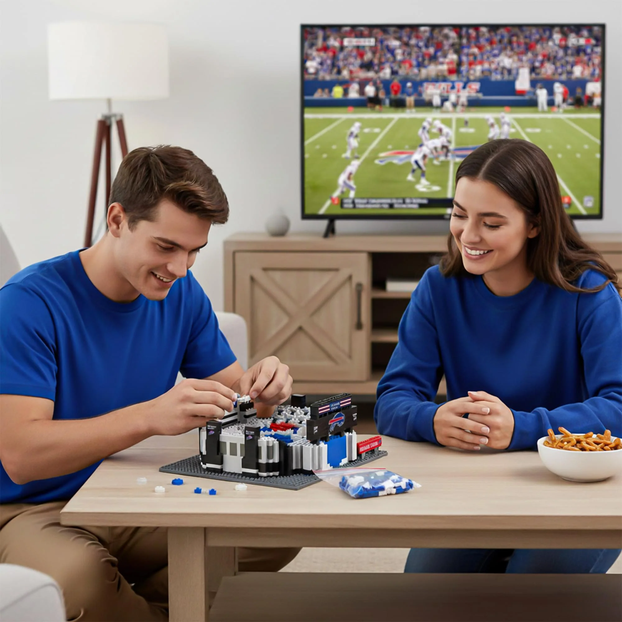 Buffalo Bills NFL BRXLZ Mini Stadium 1117-Piece Building Block Set - Image 6