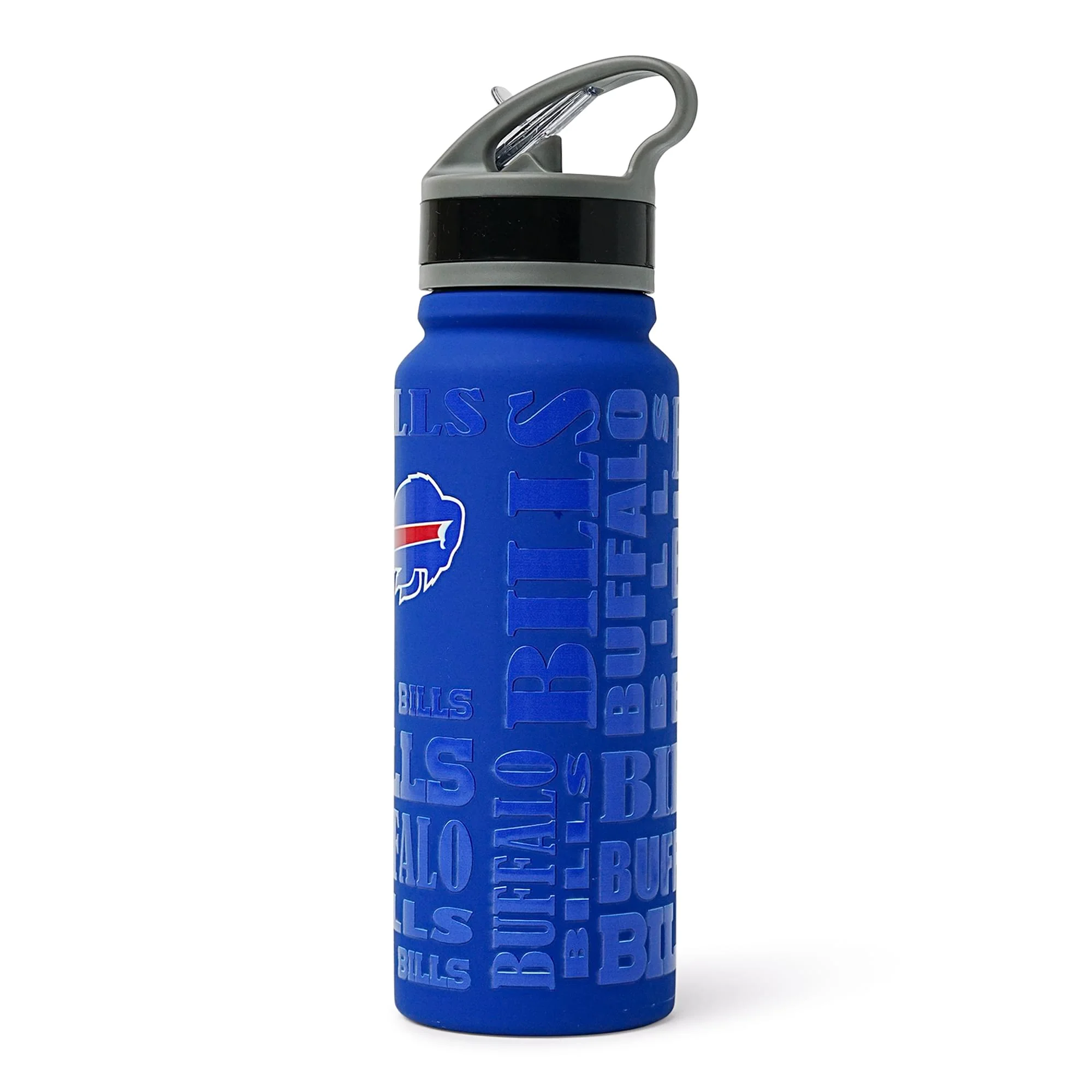 Buffalo Bills Replay 25-Ounce Stainless Steel Flip-Top NFL Water Bottle - Image 2