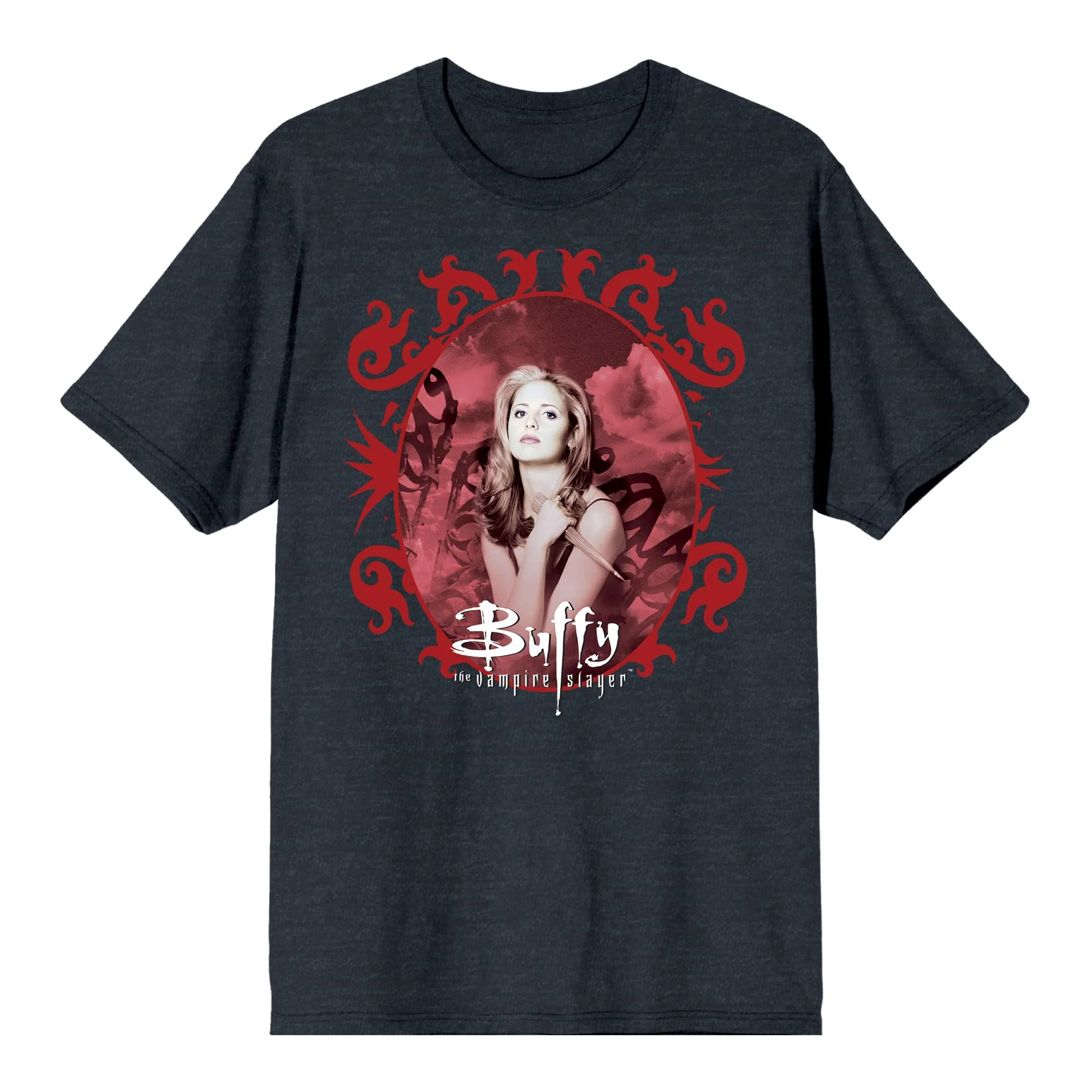 Buffy The Vampire Slayer In Oval Frame T-Shirt - Image 8
