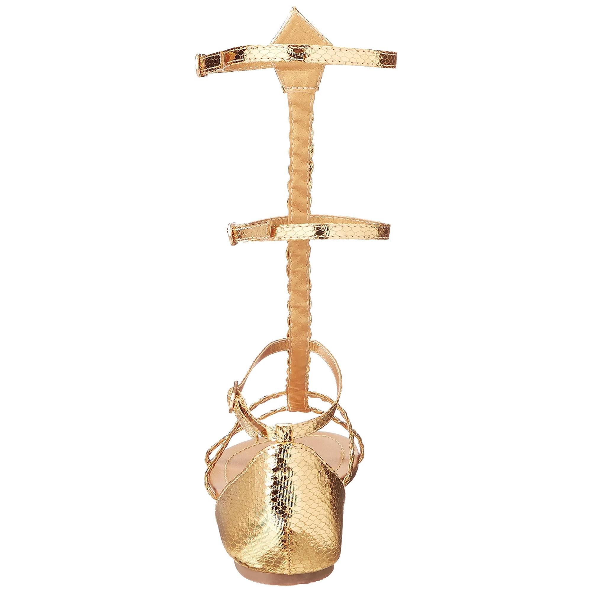 Cairo Gladiator Women's Costume Sandals, Gold - Image 4