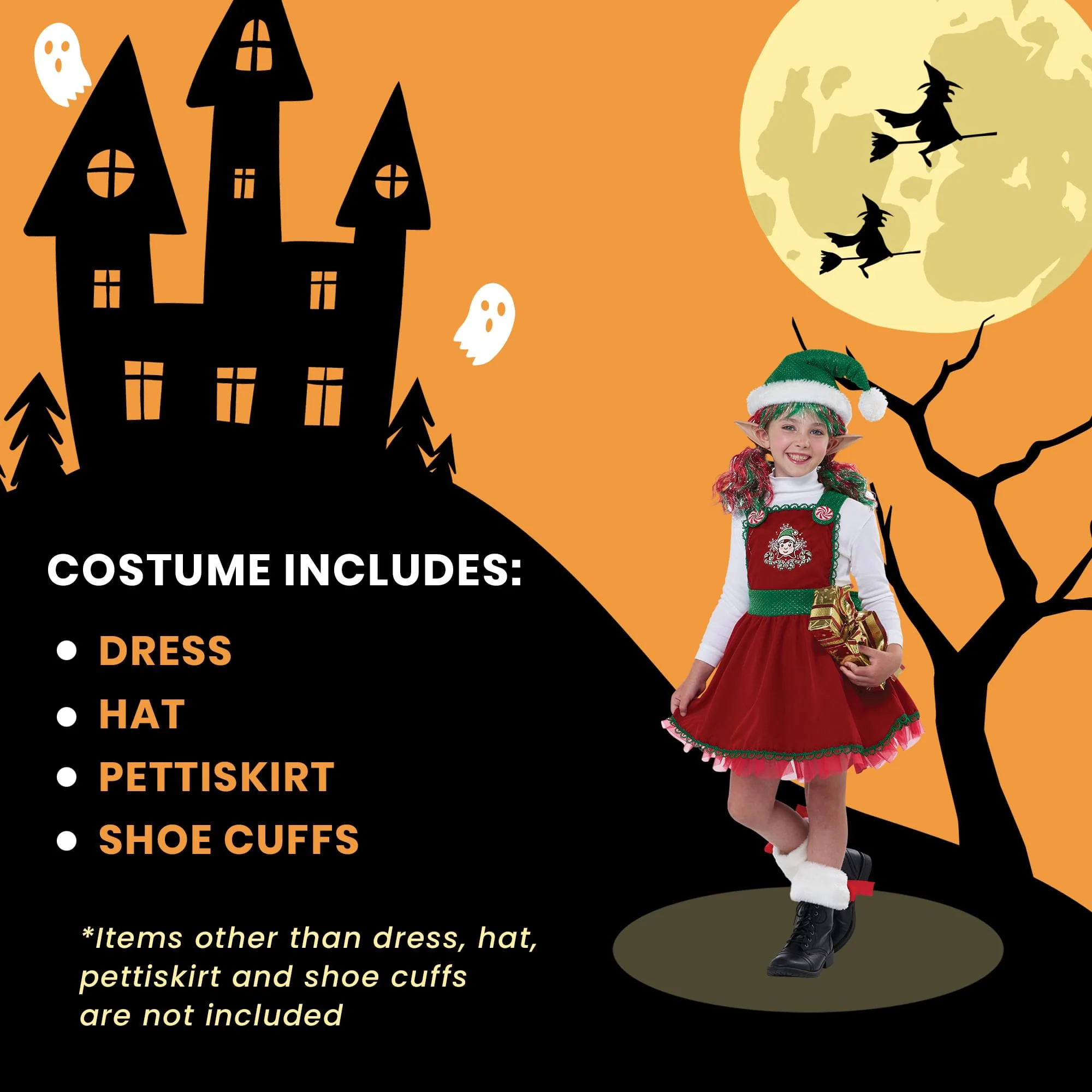 Candy Cane Elf Child Costume - Image 5