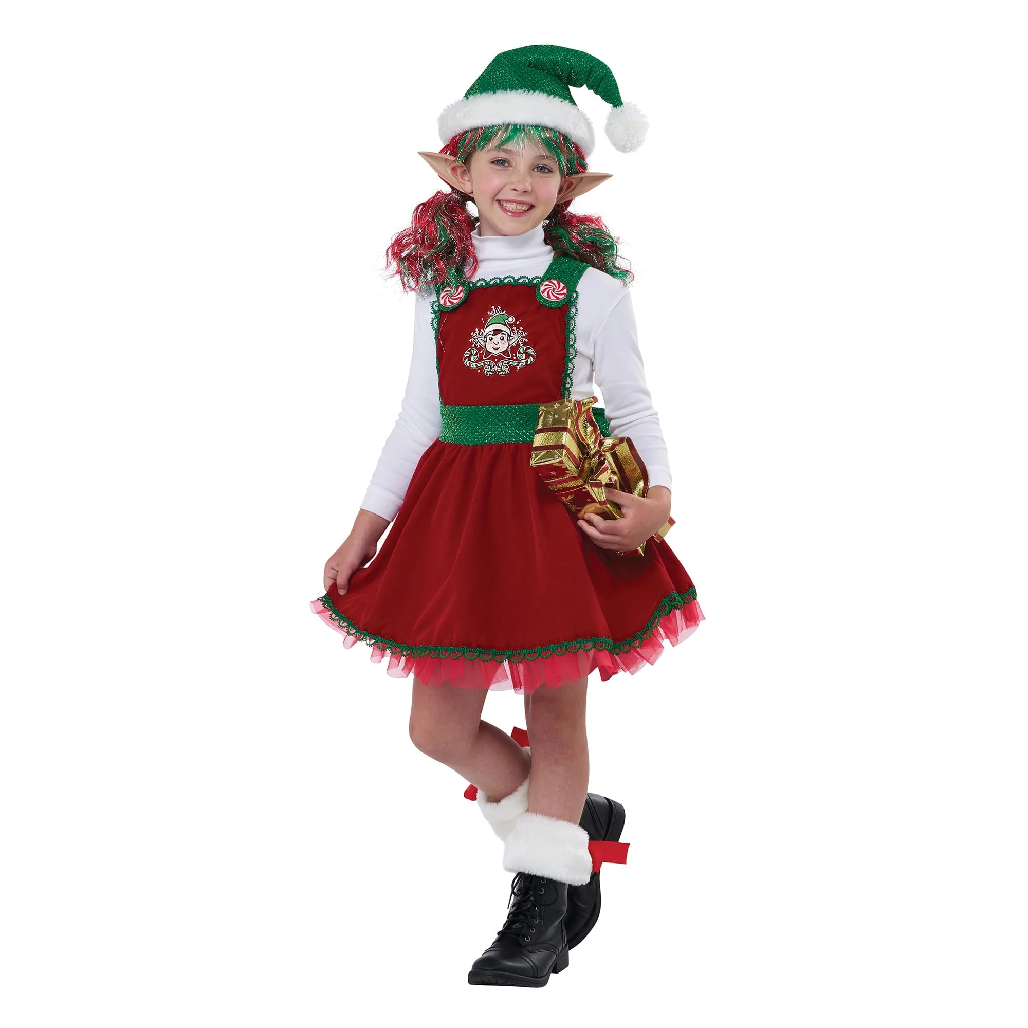 Candy Cane Elf Child Costume - Image 8
