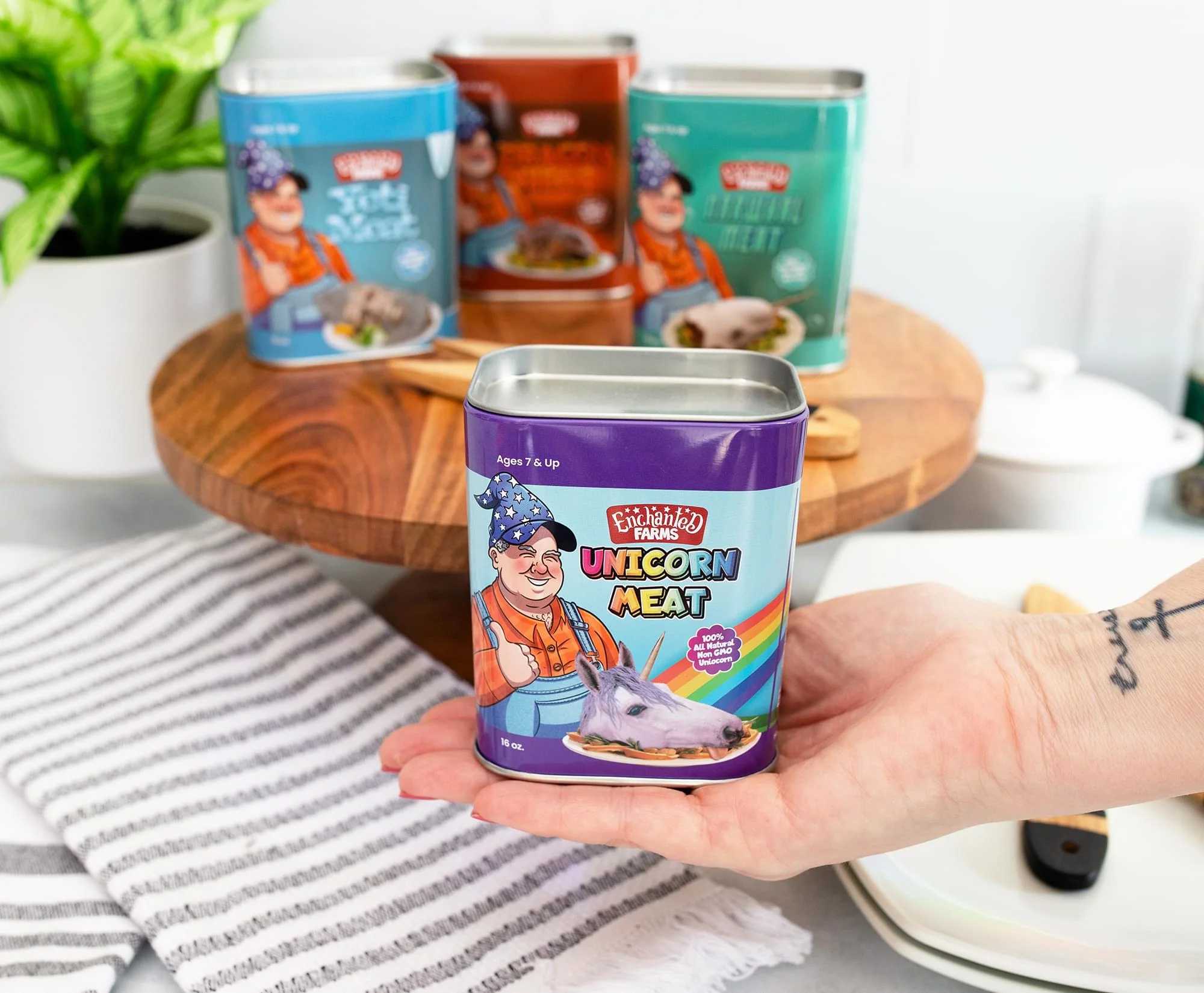 Canned Meat Unicorn Plush Toy Gag Gift | Toynk Exclusive - Image 4