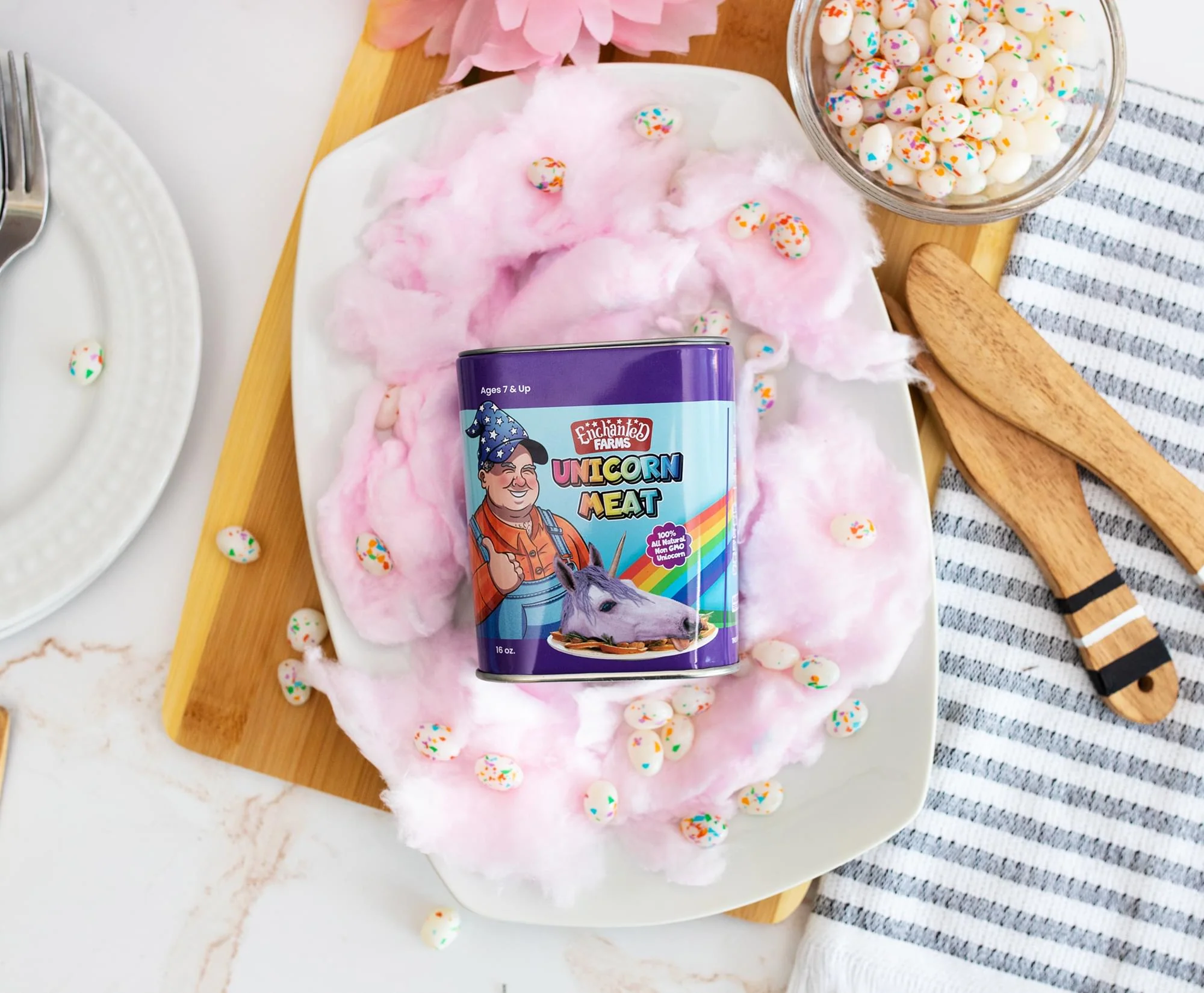 Canned Meat Unicorn Plush Toy Gag Gift | Toynk Exclusive - Image 5
