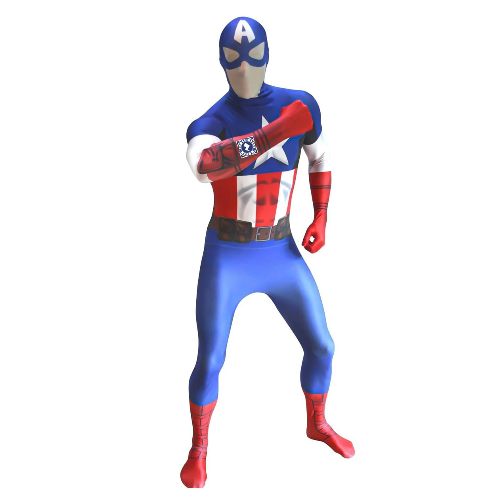 Marvel Captain America Adult Costume Morphsuit - Image 8