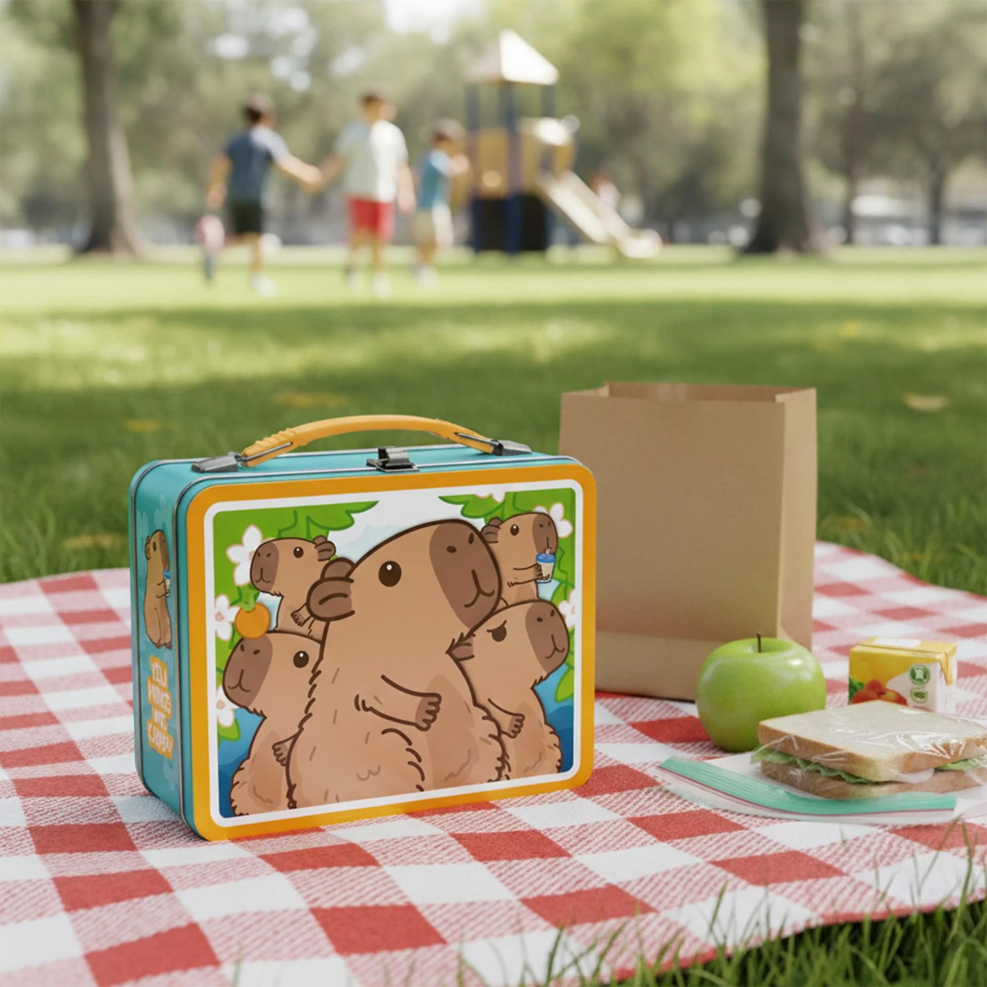 Capybara Fun Box Embossed Collectible Storage Tin - Image 4