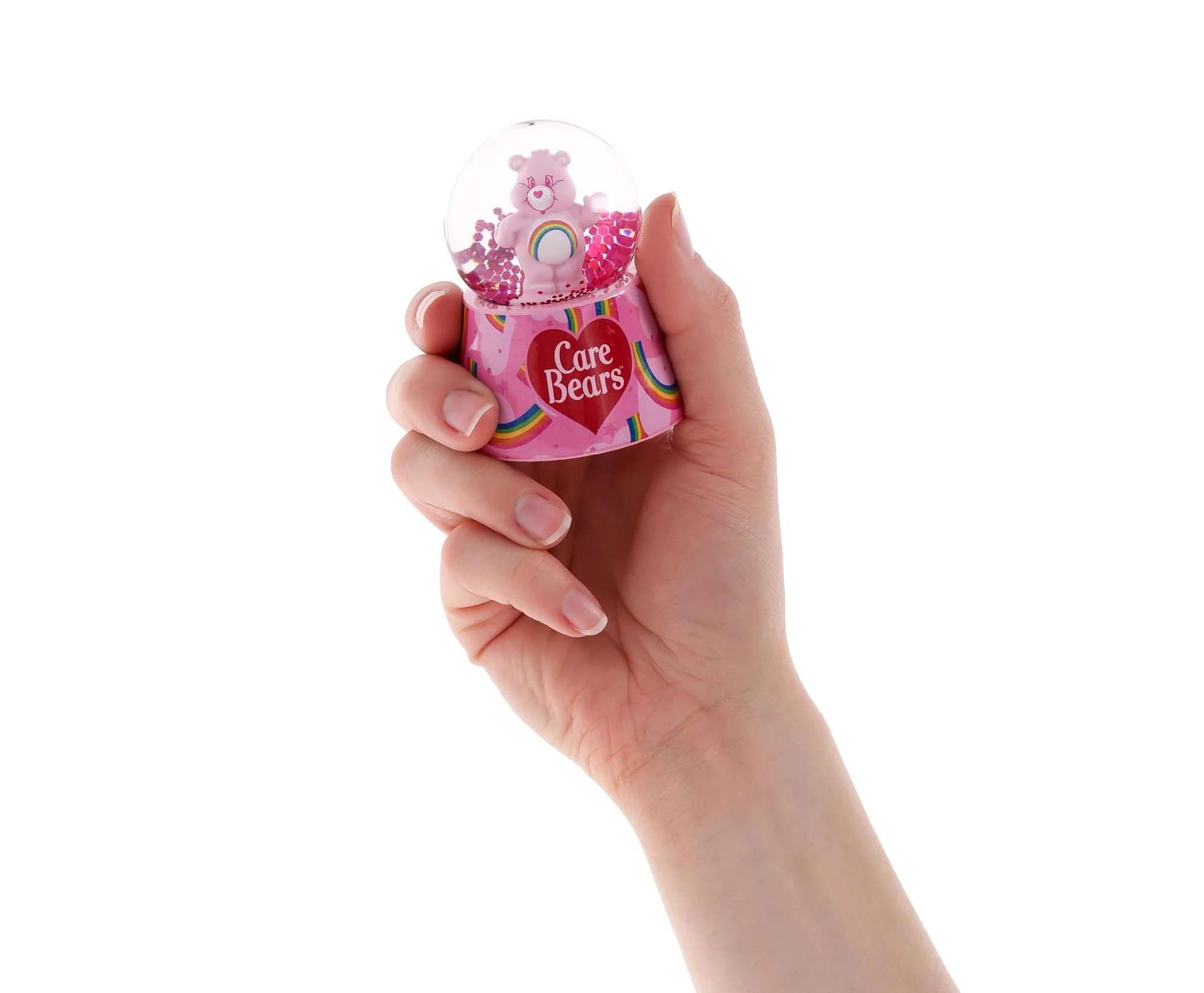 Care Bears Cheer Bear Mini Light-Up Snow Globe | 3 Inches Tall - Image 4