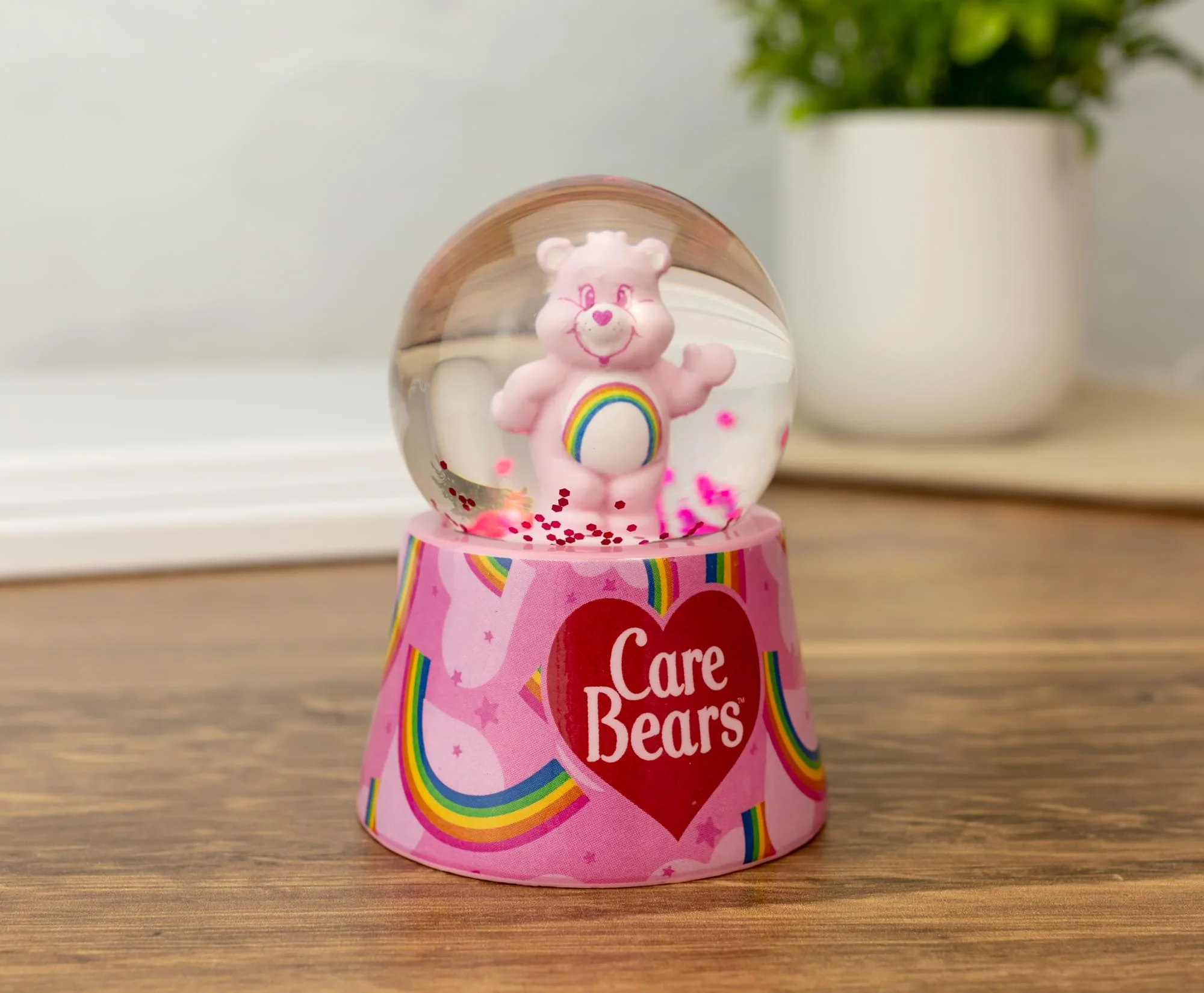 Care Bears Cheer Bear Mini Light-Up Snow Globe | 3 Inches Tall - Image 6