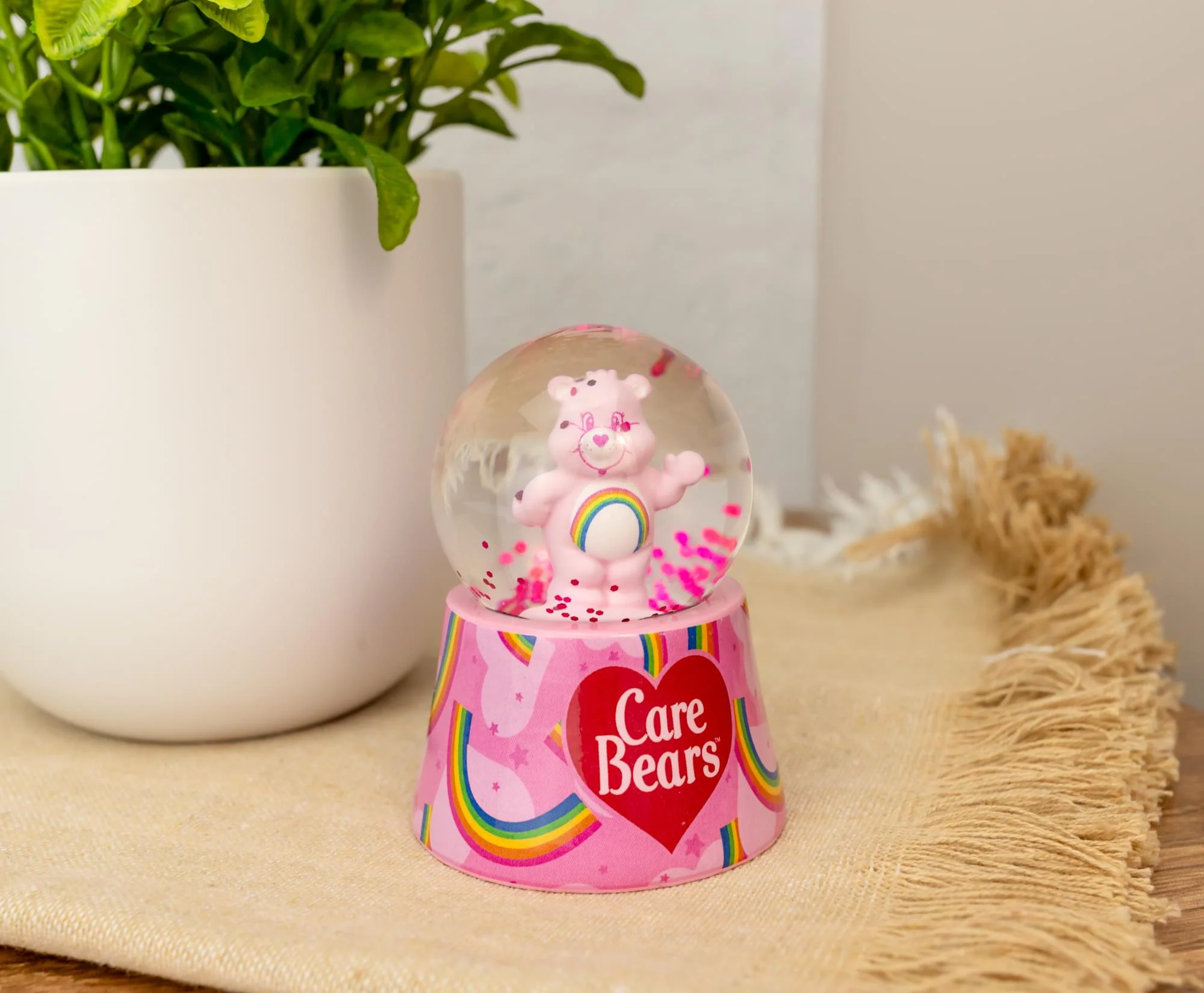 Care Bears Cheer Bear Mini Light-Up Snow Globe | 3 Inches Tall - Image 7