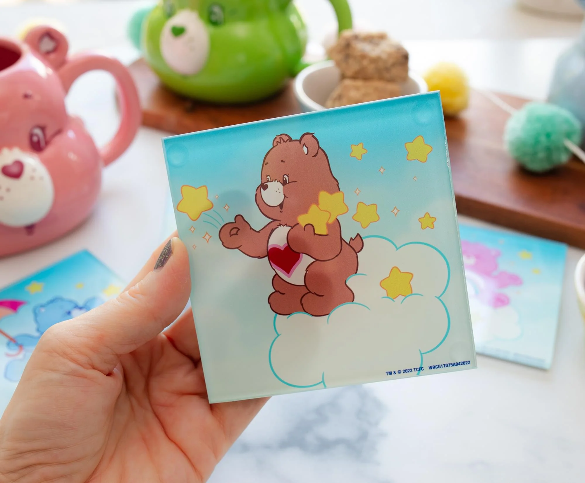 Care Bears Clouds Glass Coasters | Set of 4 - Image 7
