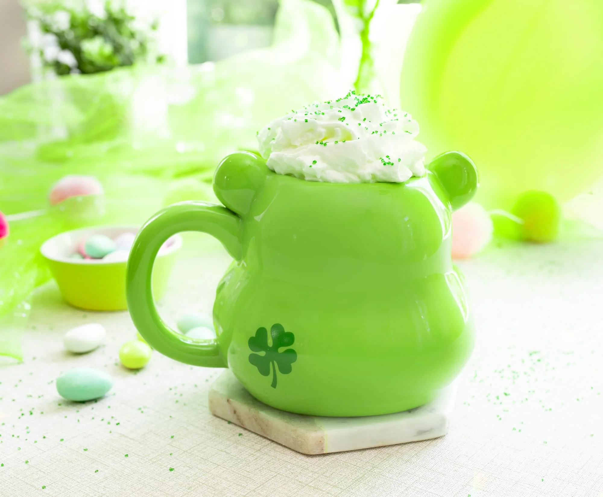 Care Bears Good Luck Bear 3D Sculpted Ceramic Mug | Holds 20 Ounces - Image 5