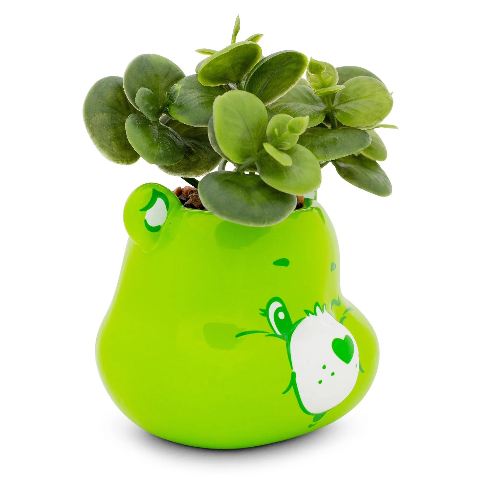 Care Bears Good Luck Bear 5-Inch Ceramic Mini Planter With Artificial Succulent - Image 2