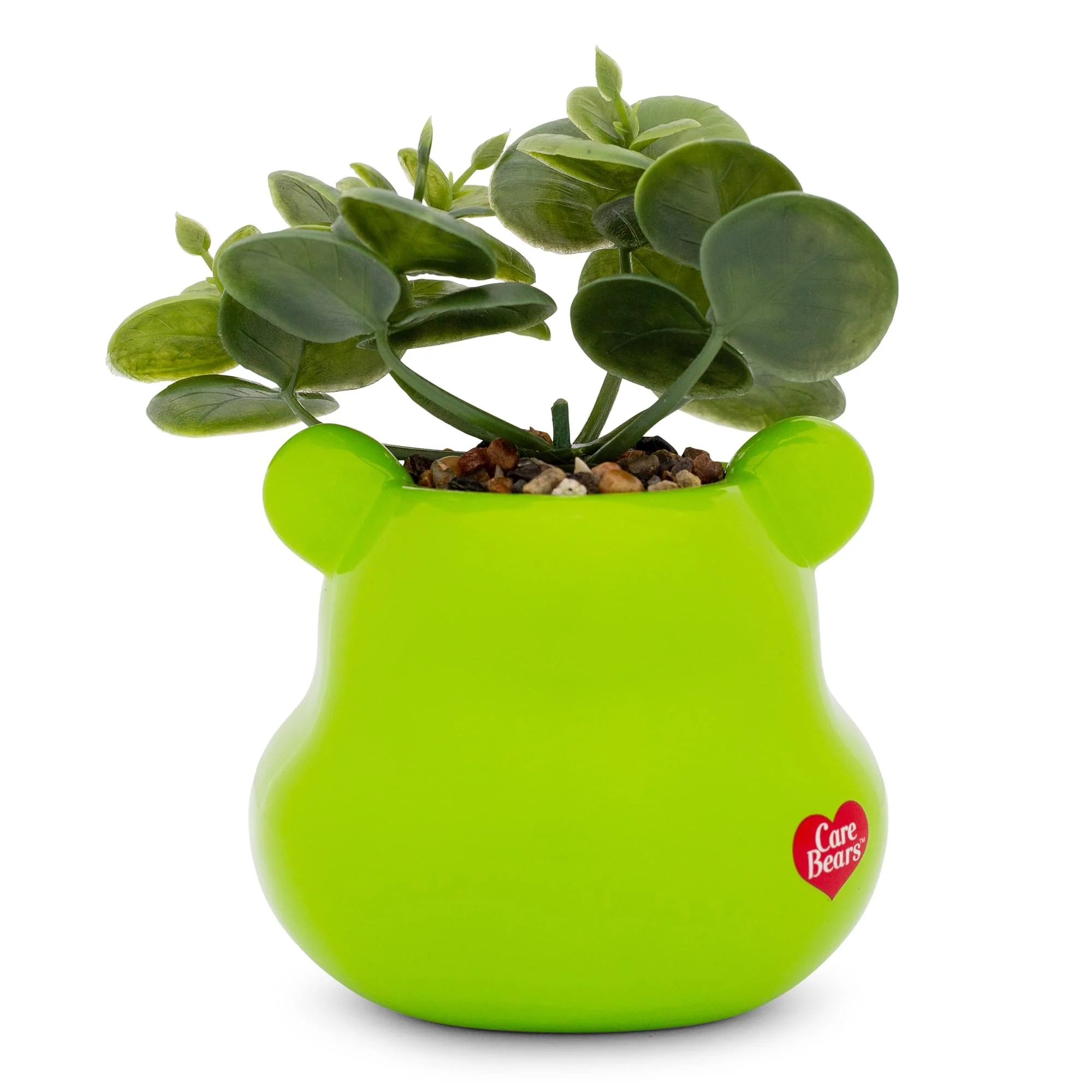 Care Bears Good Luck Bear 5-Inch Ceramic Mini Planter With Artificial Succulent - Image 3