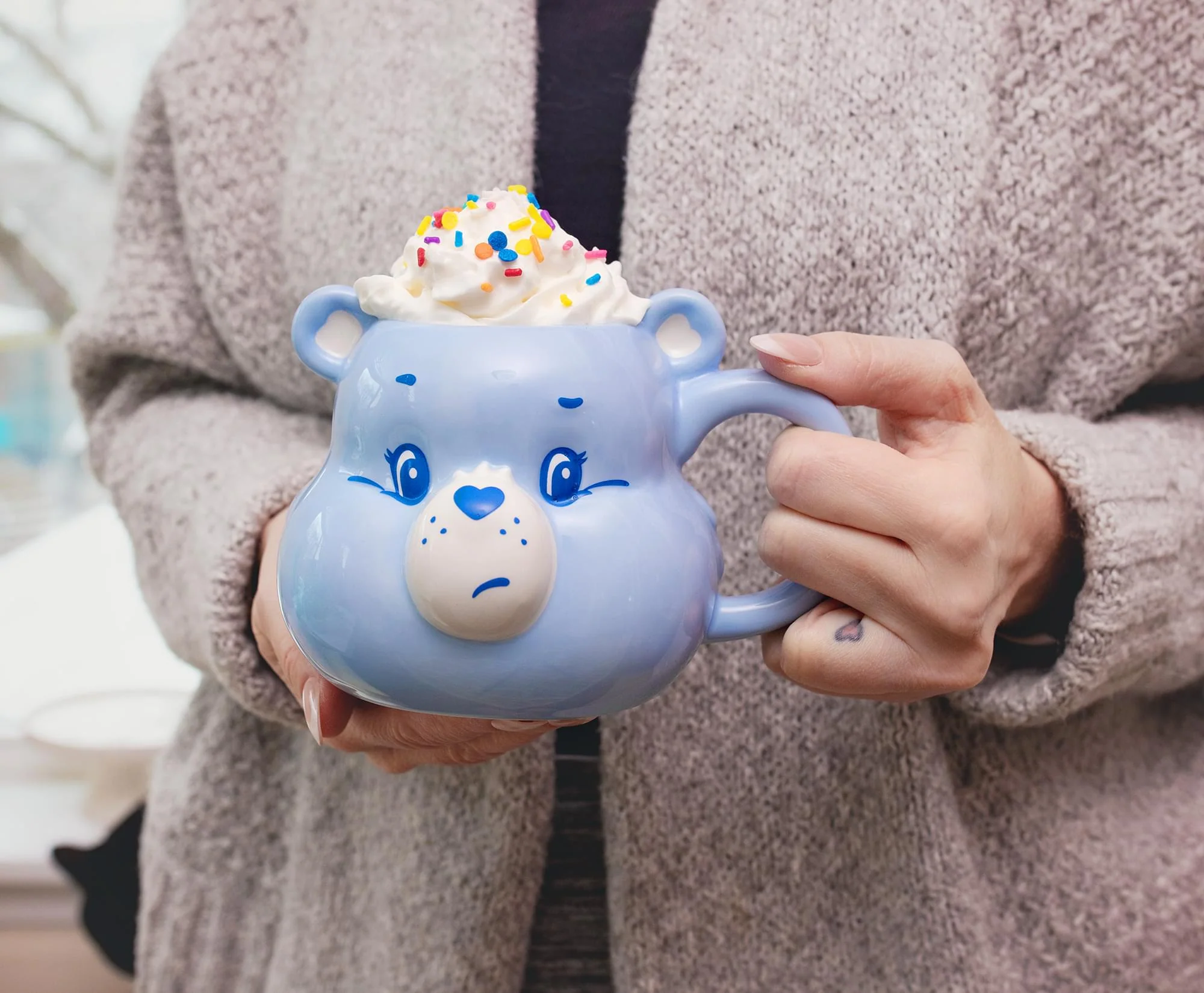 Care Bears Grumpy Bear 3D Sculpted Ceramic Mug | Holds 20 Ounces - Image 7