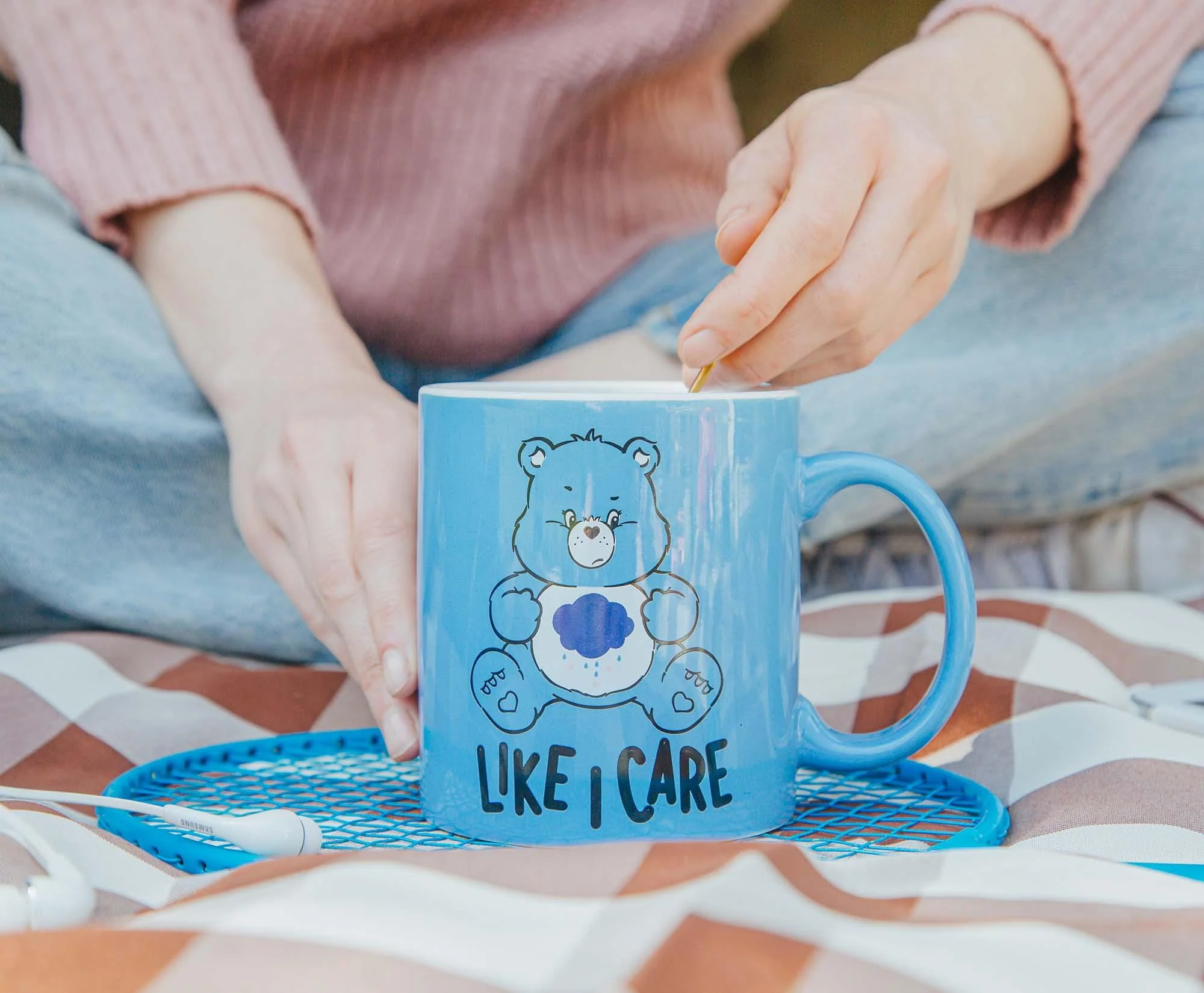Care Bears Grumpy Bear "Like I Care" Ceramic Mug | Holds 20 Ounces - Image 6