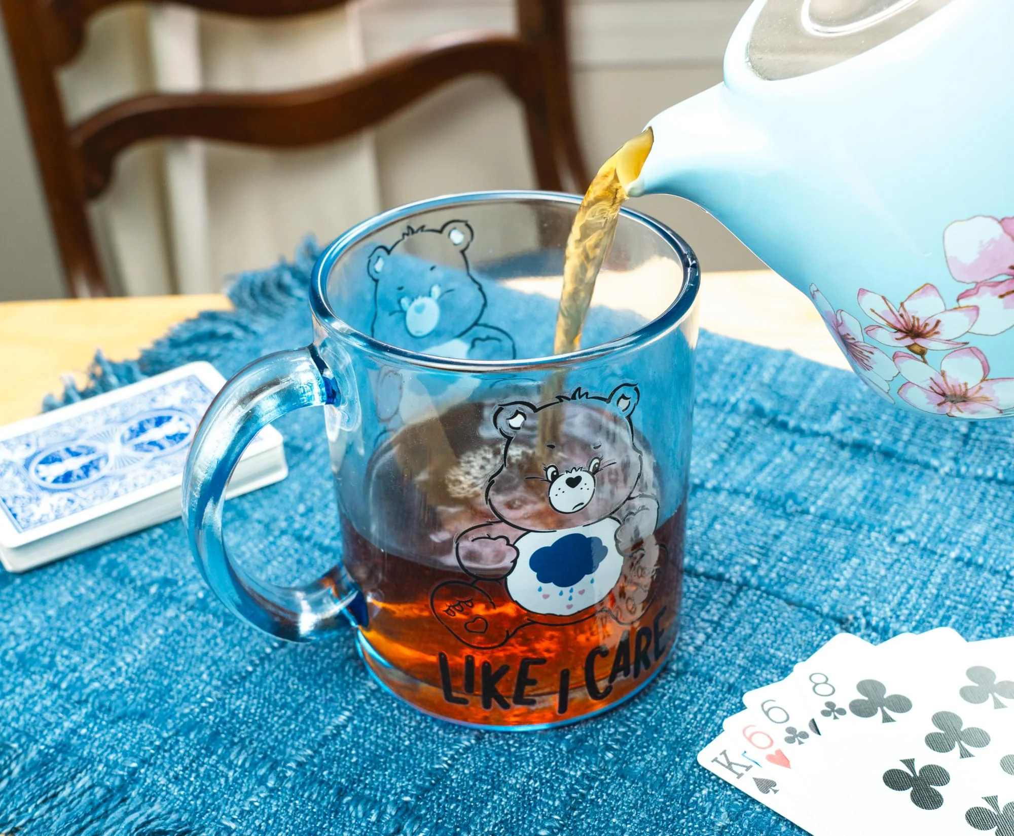 Care Bears Grumpy Bear "Like I Care" Glass Coffee Mug | Holds 18 Ounces - Image 7