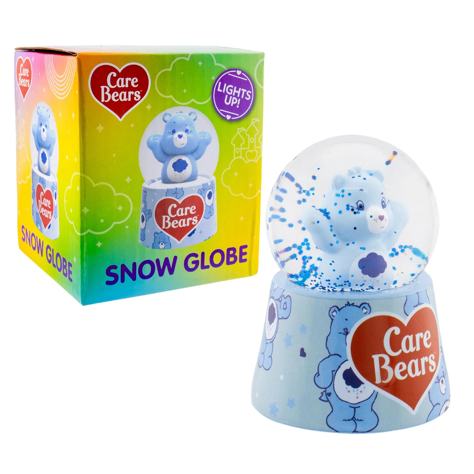 Care Bears Grumpy Bear Mini Light-Up Snow Globe | 3 Inches Tall - Image 3