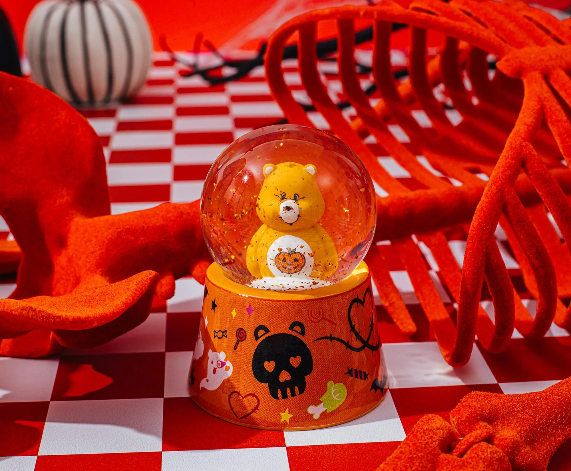 Care Bears Trick-Or-Sweet Bear Mini Light-Up Snow Globe | 3 Inches Tall - Image 5