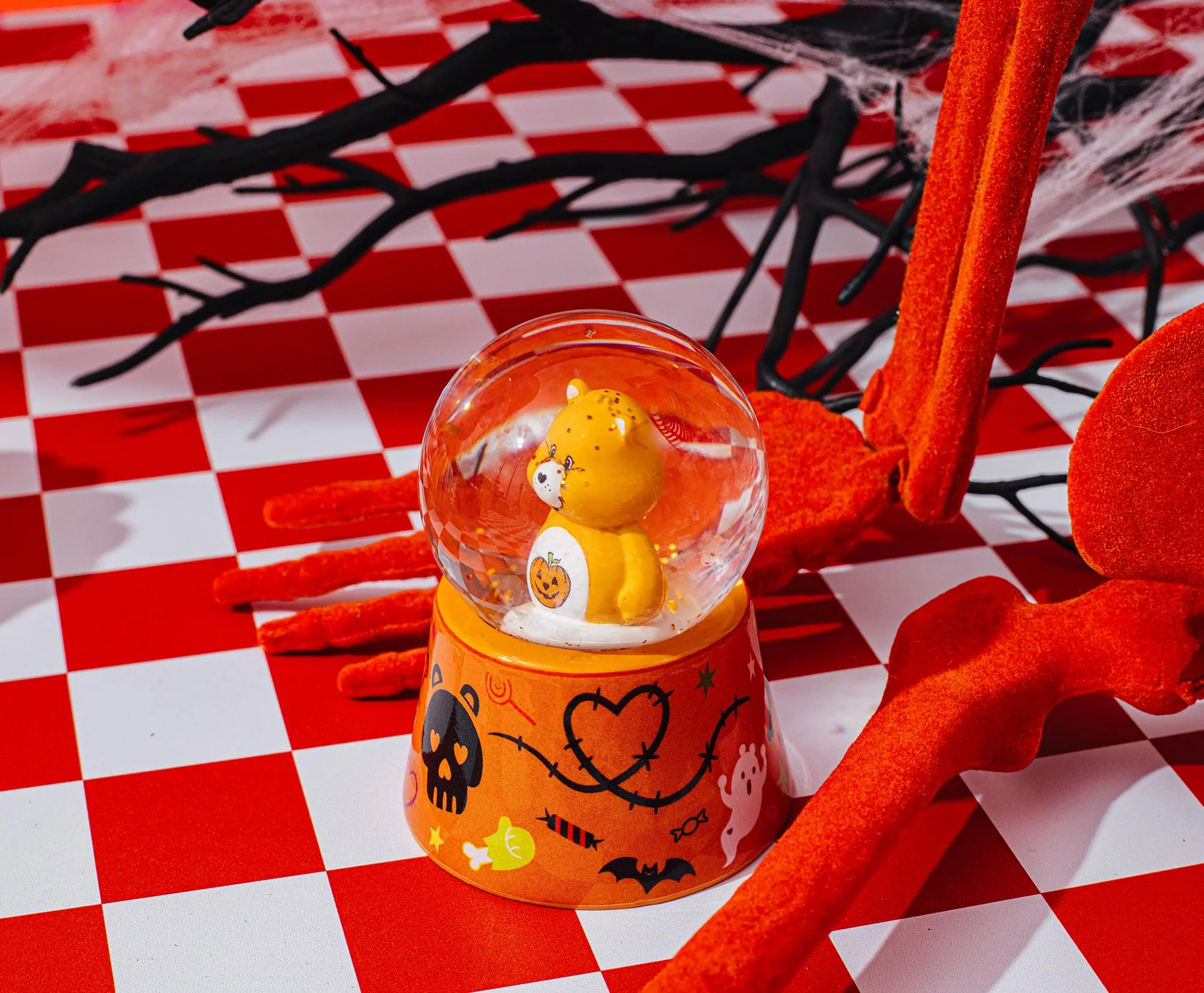 Care Bears Trick-Or-Sweet Bear Mini Light-Up Snow Globe | 3 Inches Tall - Image 8