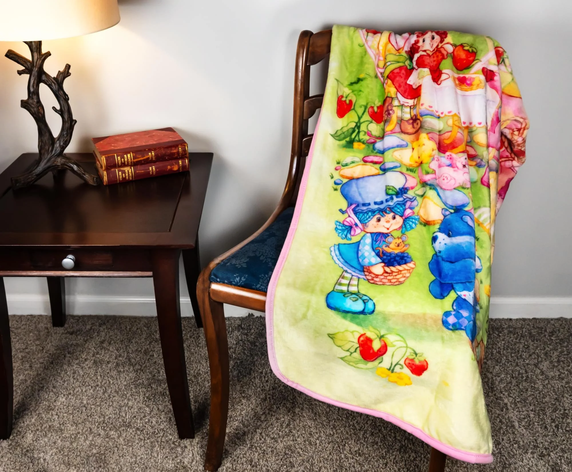Care Bears x Strawberry Shortcake Fleece Throw Blanket | 45 x 60 Inches - Image 4