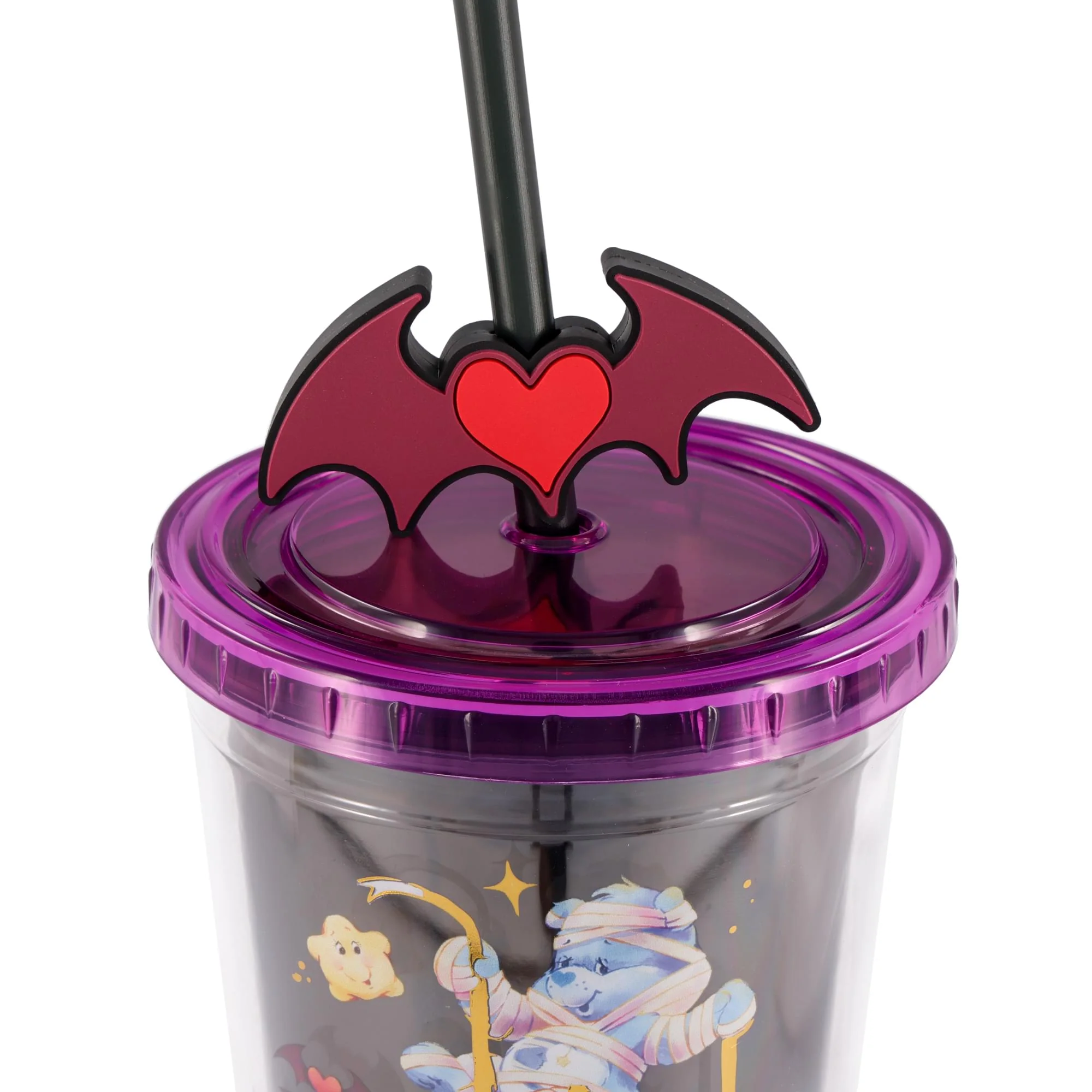 Care Bears x Universal Monsters 24-Ounce Carnival Cup With Lid and Straw Topper - Image 2