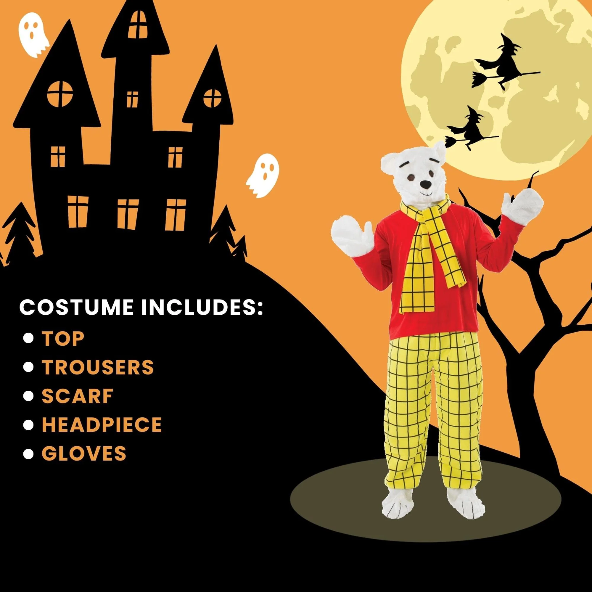 Cartoon Bear Adult Costume - Image 13