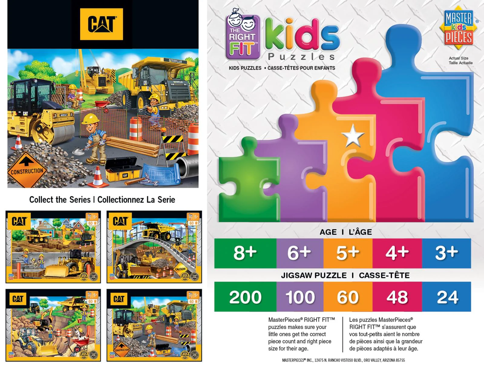 Caterpillar Parking Lot 60 Piece Jigsaw Puzzle - Image 2