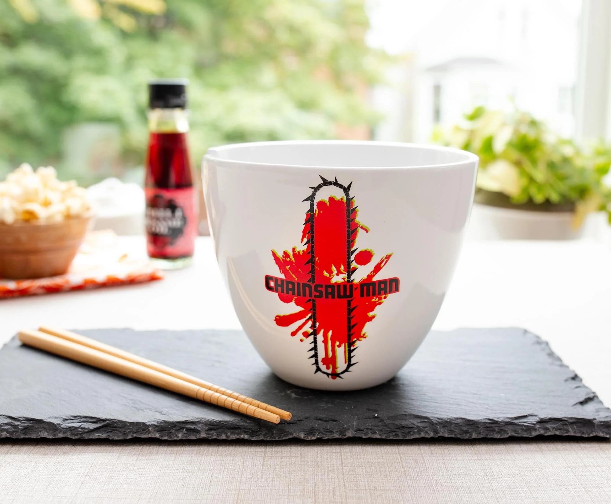 Chainsaw Man 16-Ounce Ceramic Ramen Bowl and Chopstick Set - Image 5