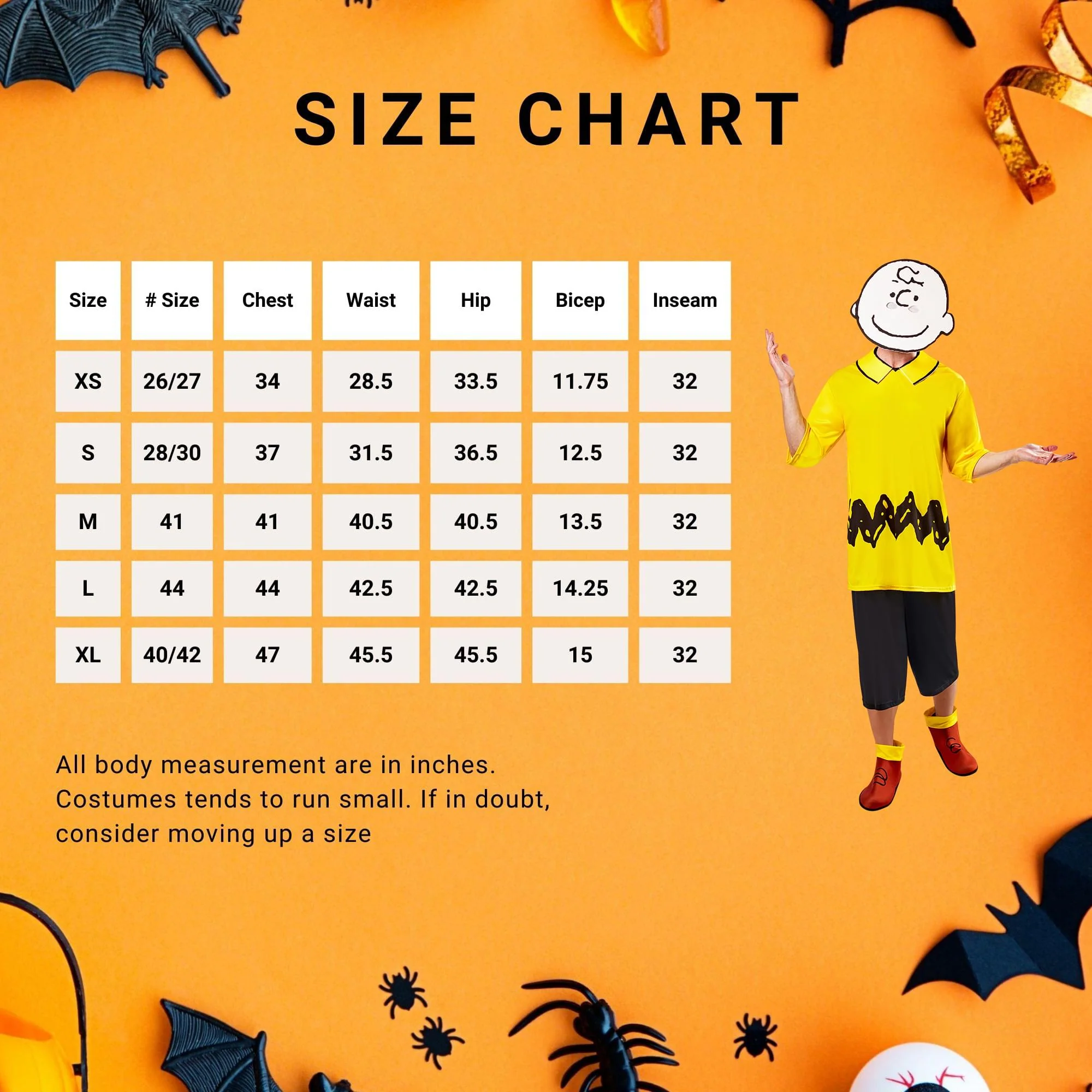 Peanuts Charlie Brown Men's Costume - Image 3