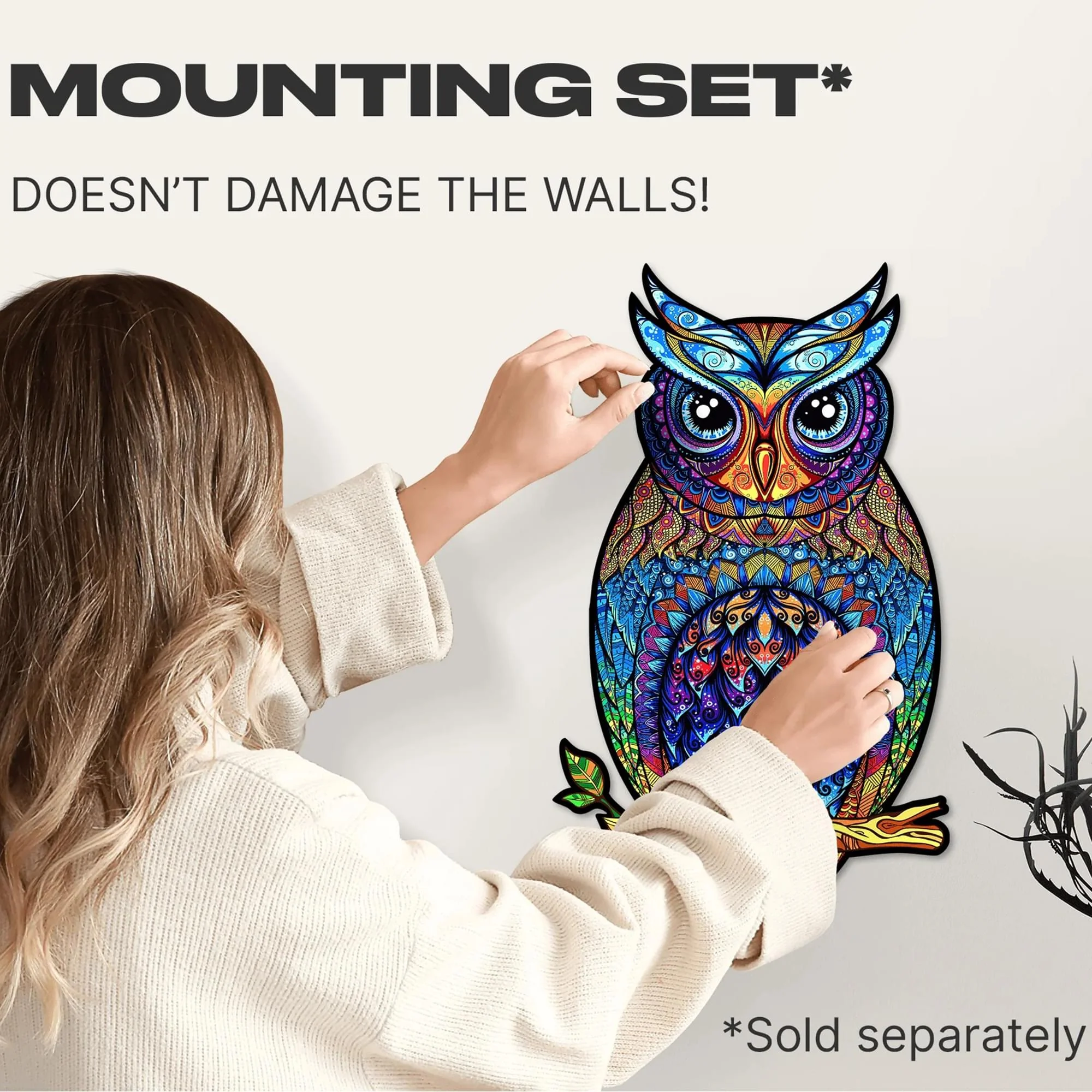 Charming Owl 366 Piece Shaped Wooden Jigsaw Puzzle - Image 4