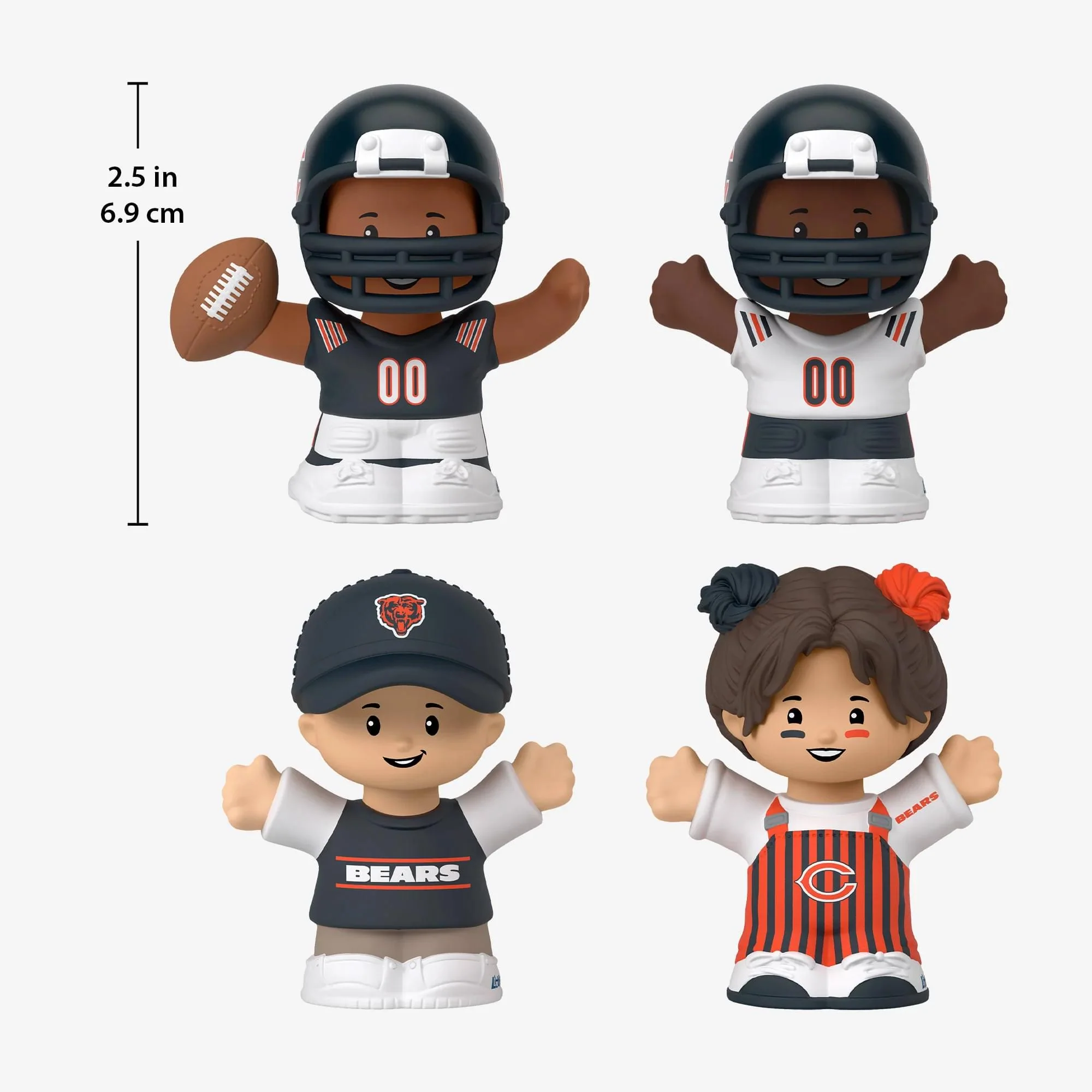 Chicago Bears 4-Piece NFL Little People Collector Set - Image 6