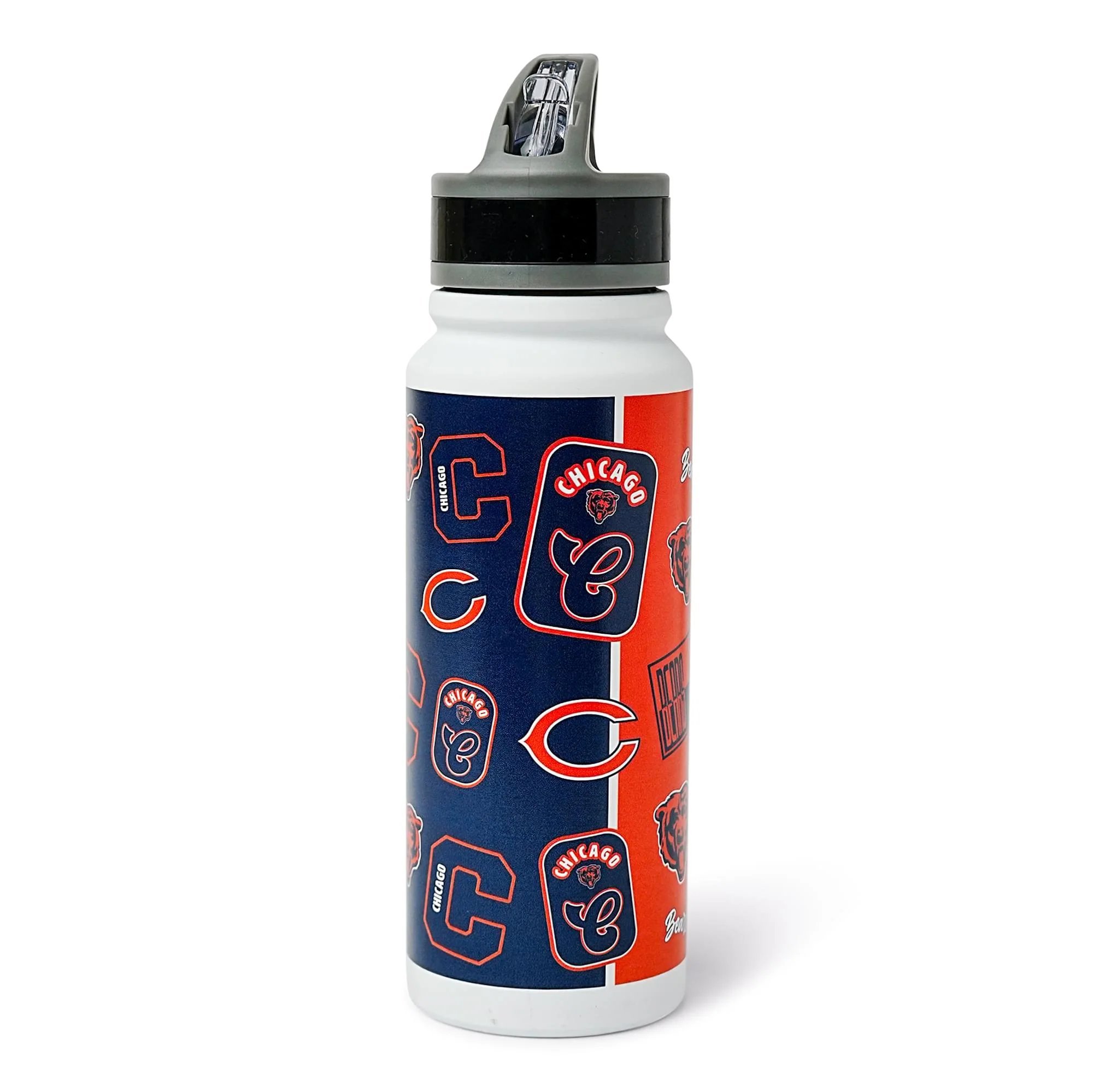 Chicago Bears Dreamweave 25-Ounce Stainless Steel Flip-Top NFL Water Bottle - Image 2