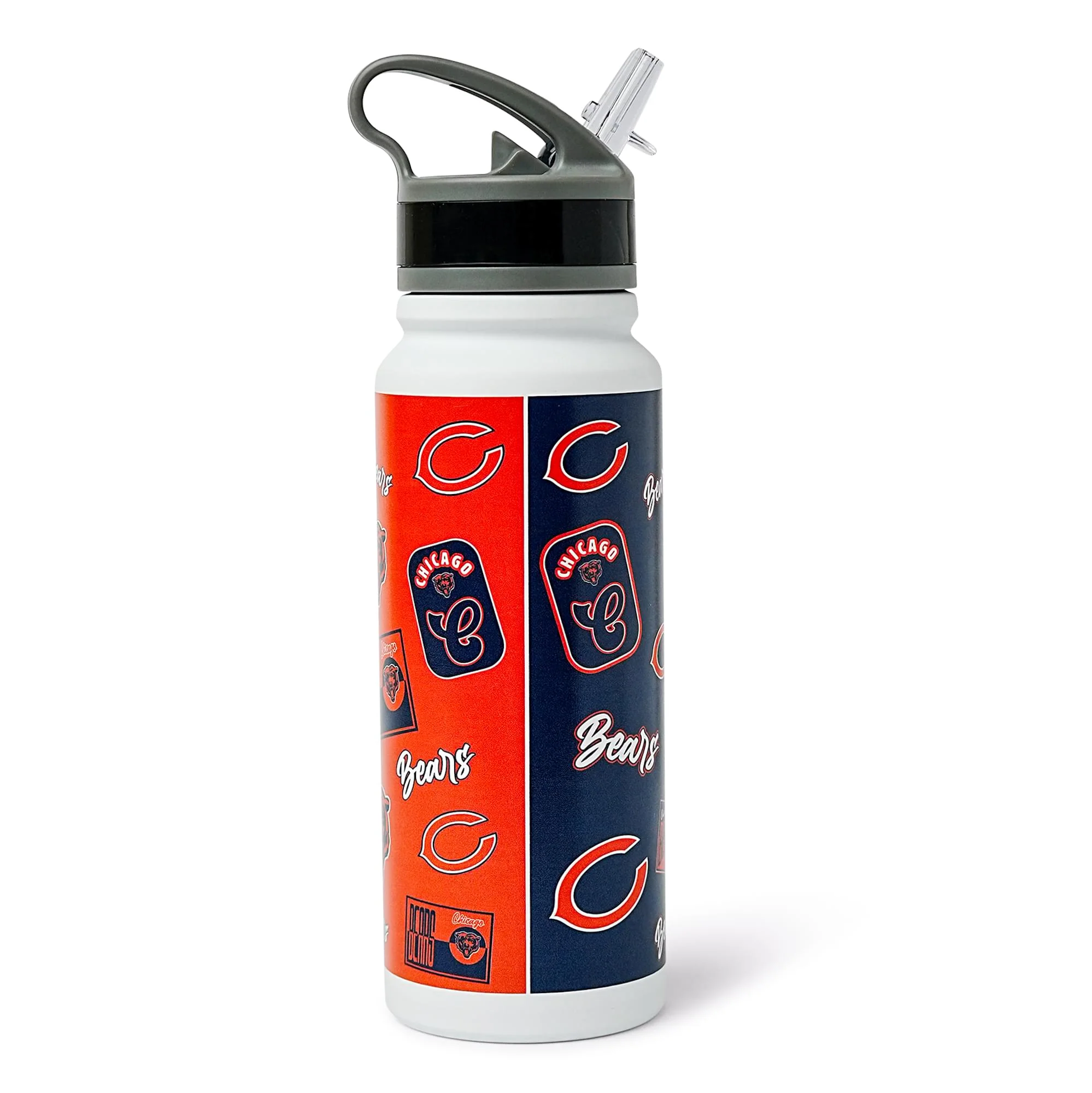 Chicago Bears Dreamweave 25-Ounce Stainless Steel Flip-Top NFL Water Bottle - Image 4