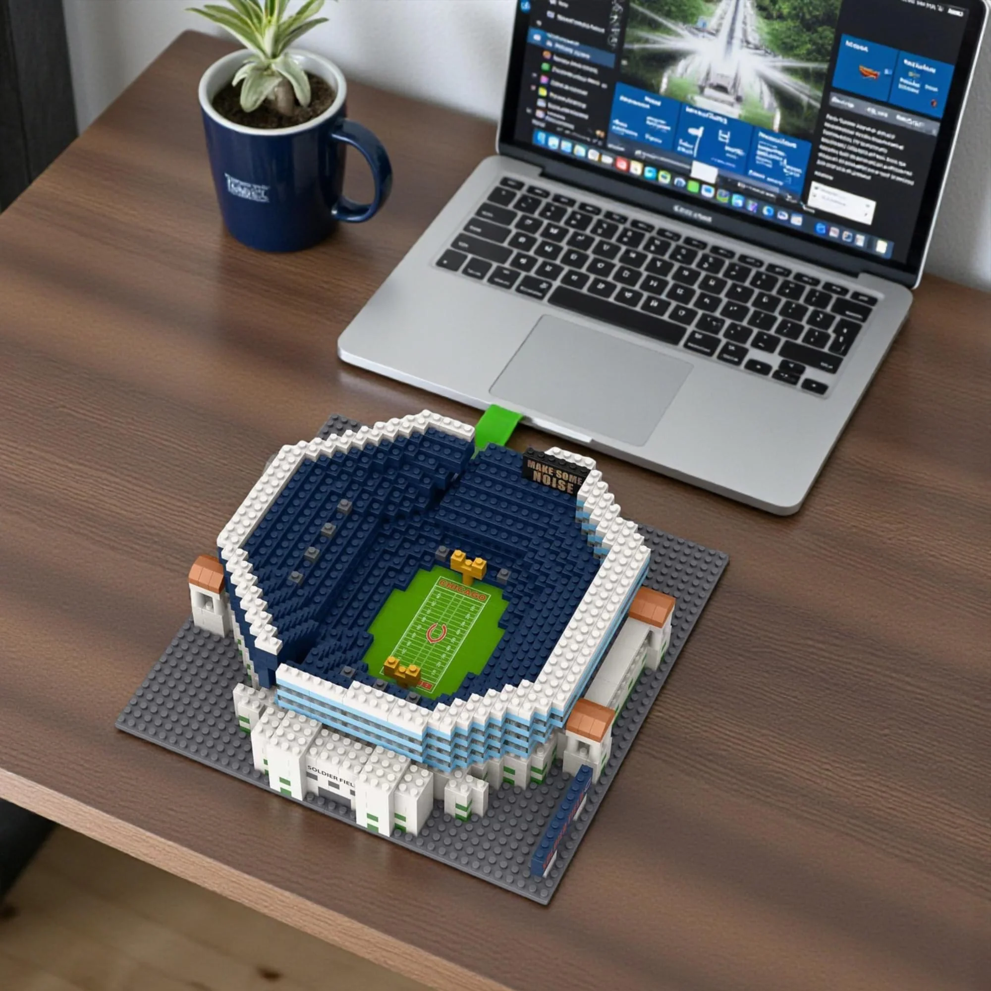 Chicago Bears NFL BRXLZ Mini Stadium 1119-Piece Building Block Set - Image 7