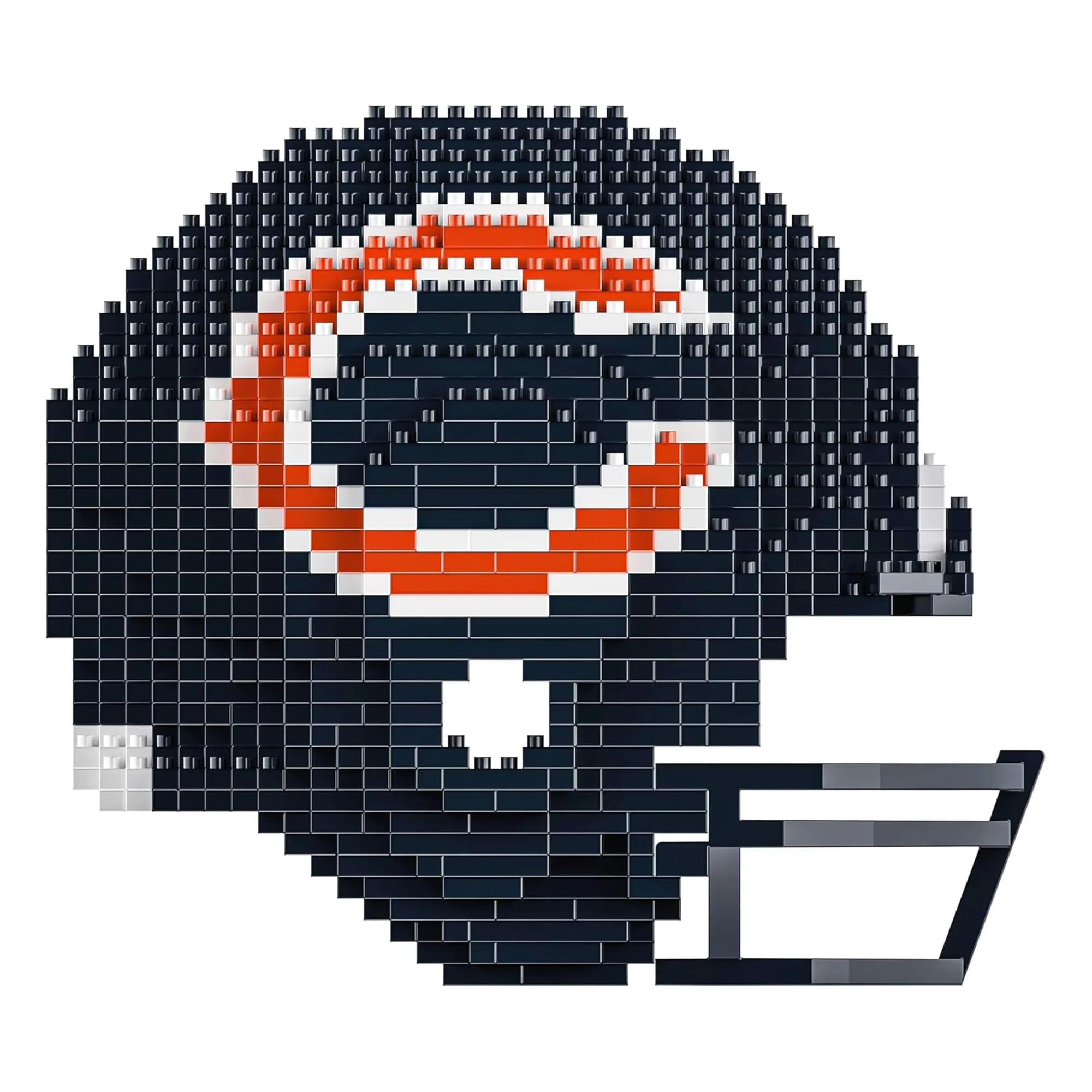 Chicago Bears NFL FOCO BRXLZ Helmet Building Block Set - Image 4