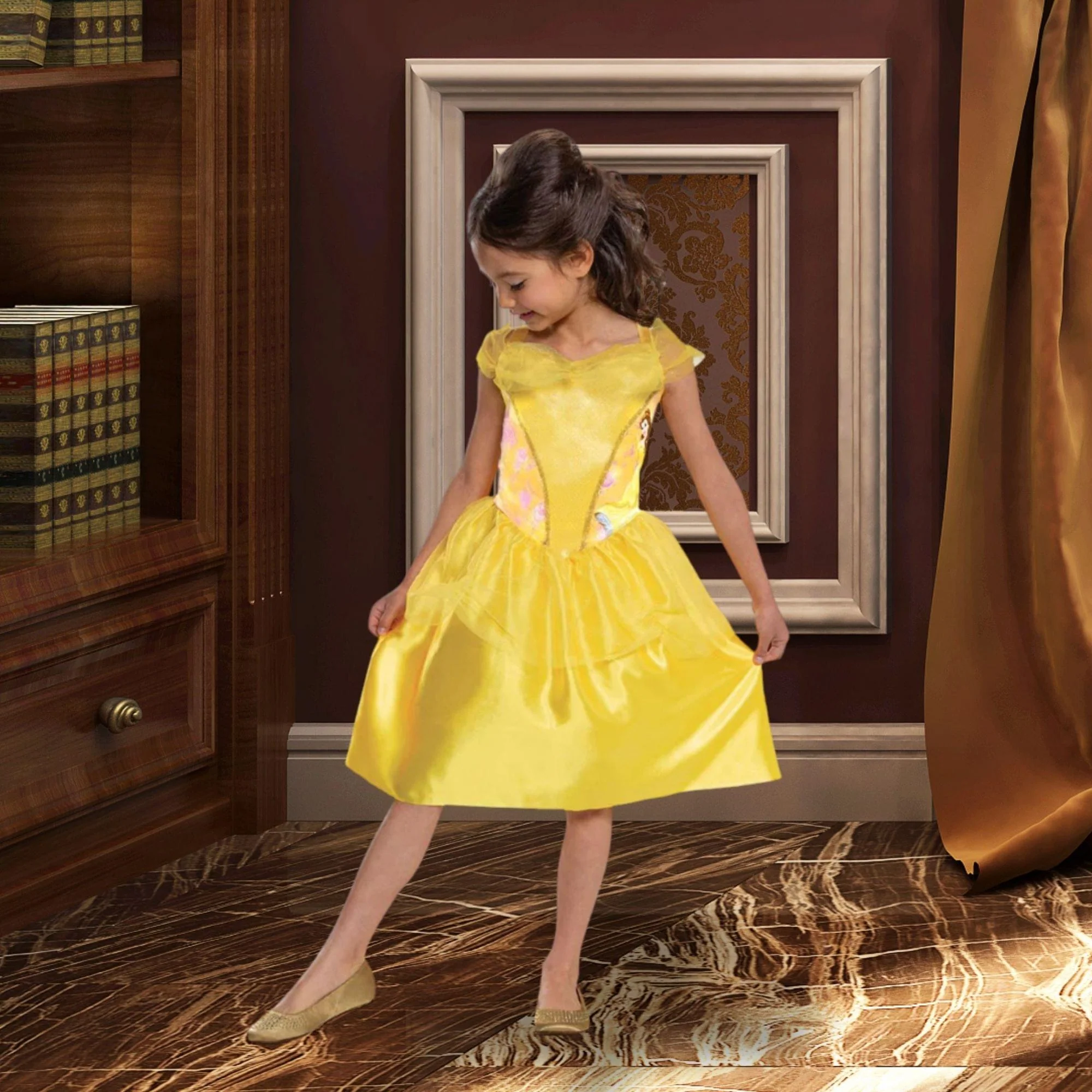 Child Disney Beauty and the Beast Bell Basic Plus Costume - Image 3