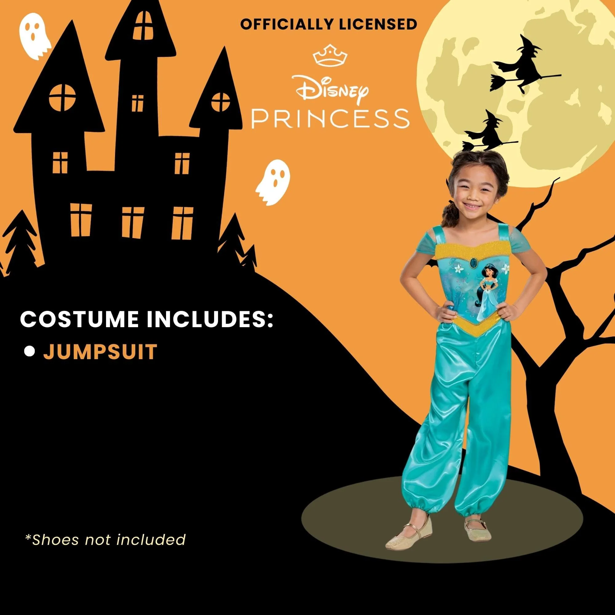Disney Aladdin Jasmine Basic Plus Child Costume - Image 7