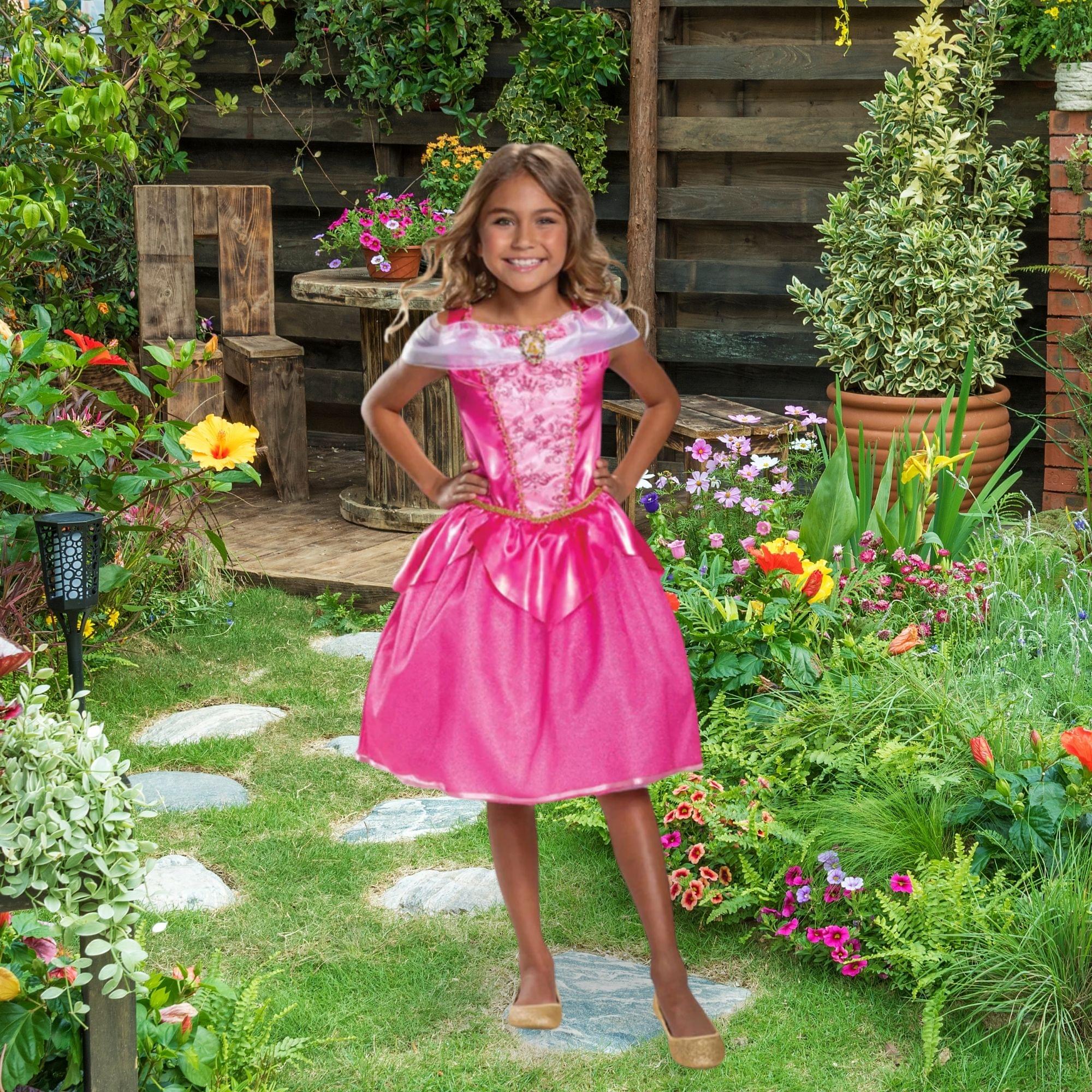 Child Disney Sleeping Beauty Aurora Deluxe Costume - Image 12